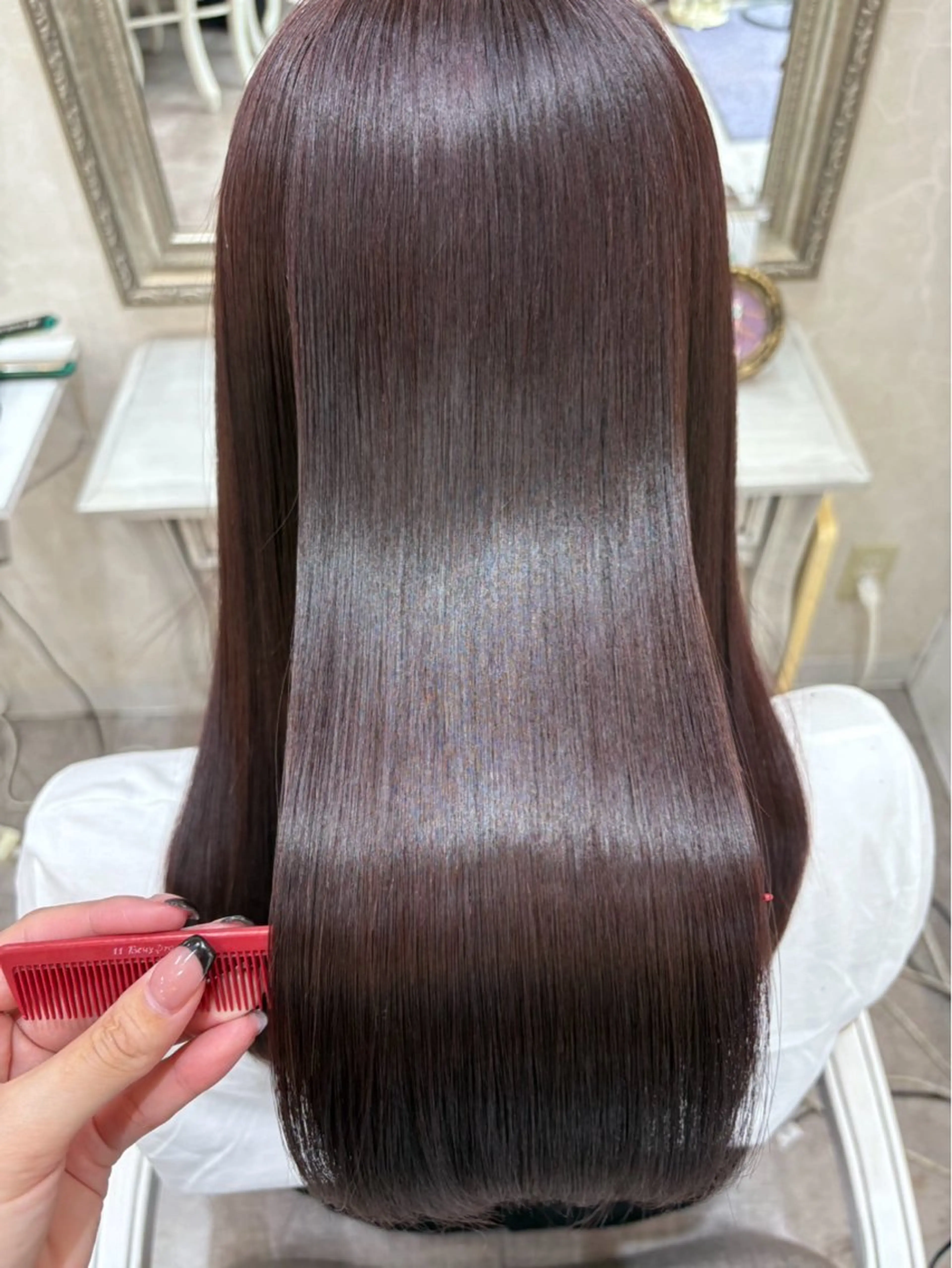 ロング 縮毛矯正 梶  睦🌟 髪質改善  縮毛矯正のヘアスタイル