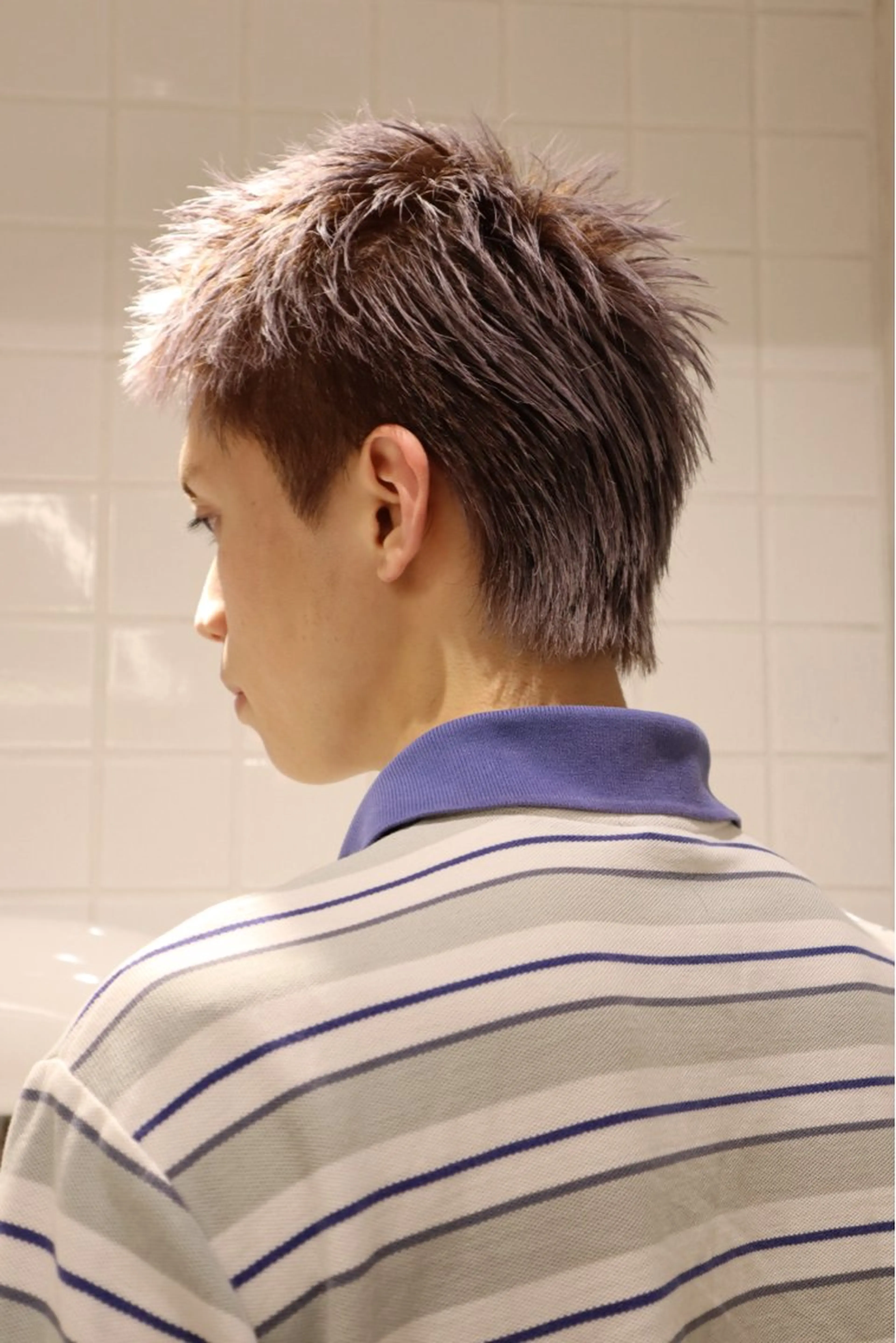 ショート カラー メンズ カット ヘアカラー トリートメント ヘアセット メンズ特化   西野 晴紀のヘアスタイル