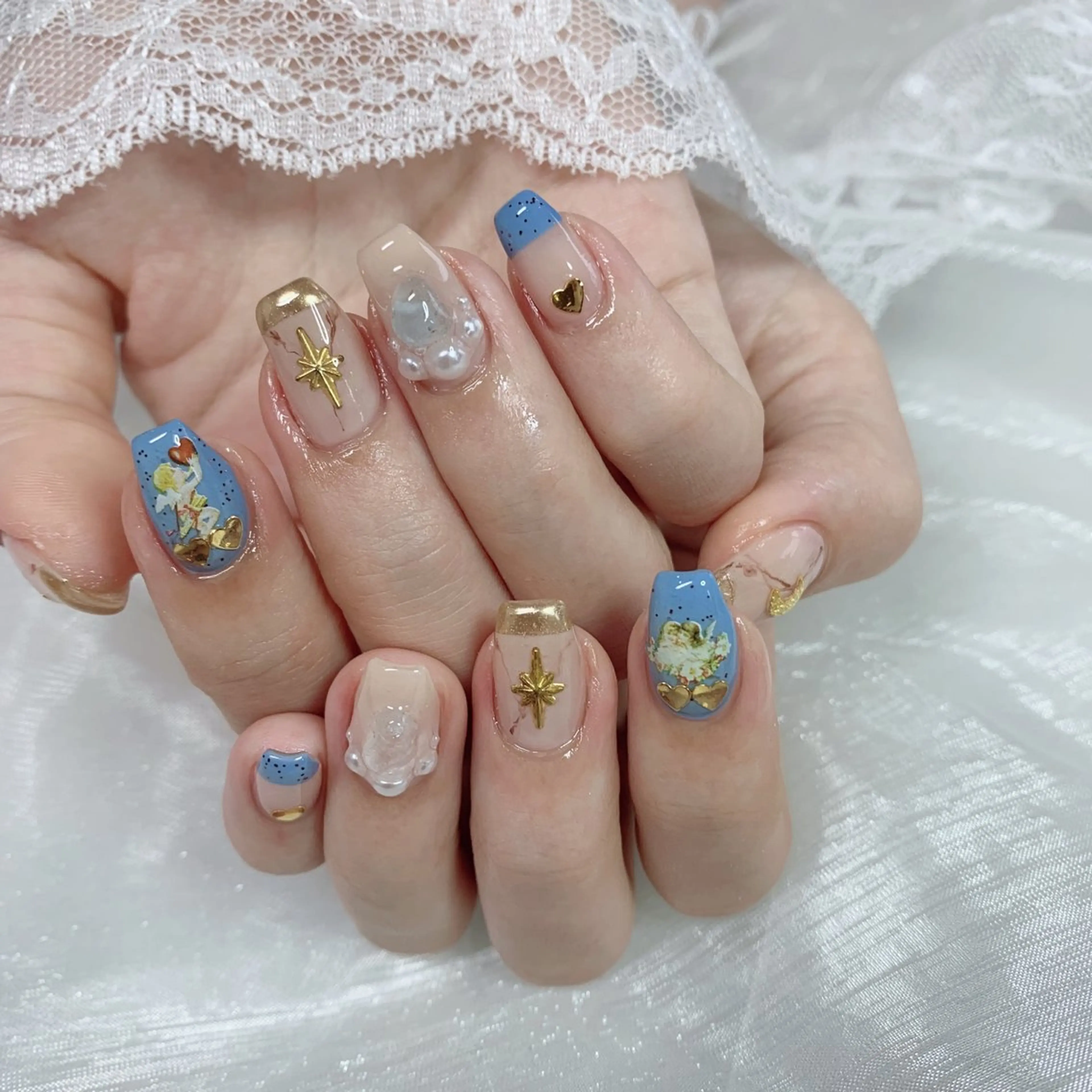 ネイル ハンドネイル La neige* yuki 🥯🍑のネイルデザイン