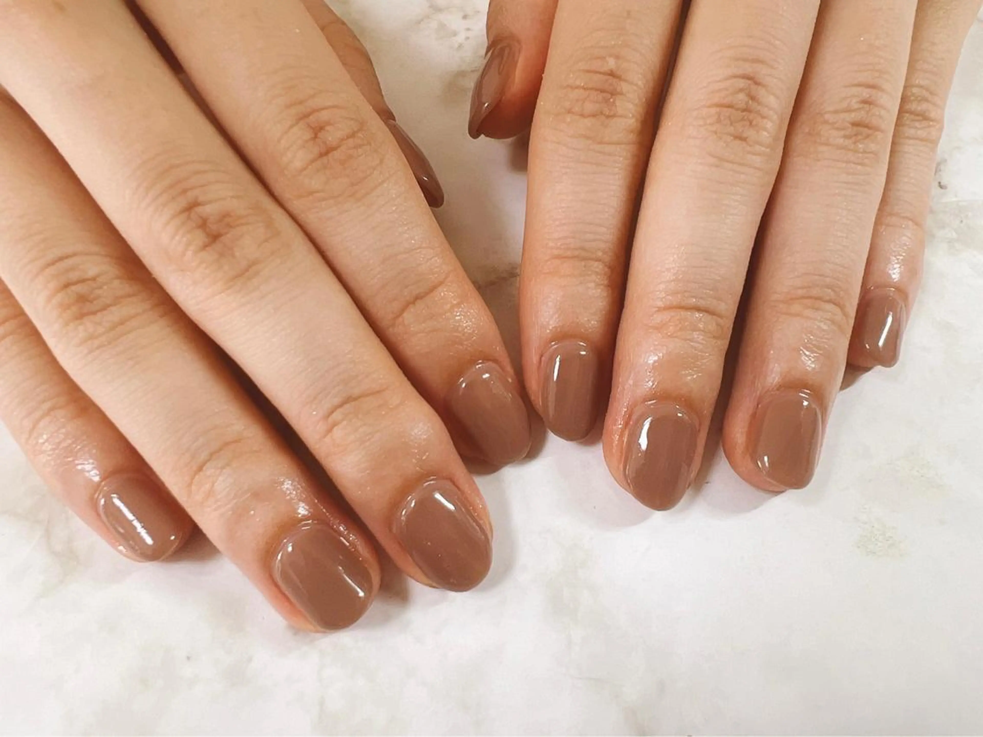 ネイル ワンカラーネイル Mogu nail 二子玉川のネイルデザイン