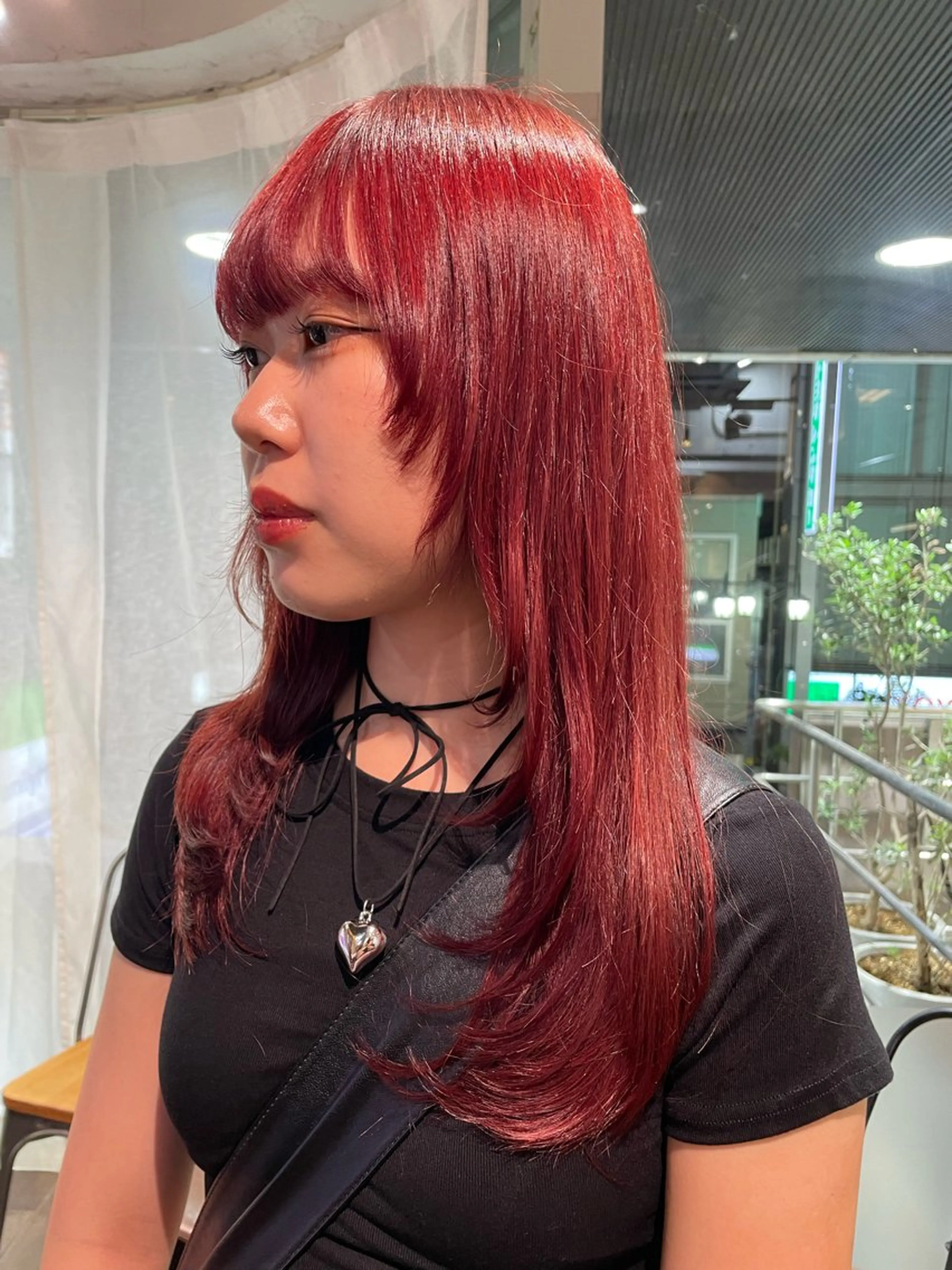 セミロング 韓国風ヘア レイヤーカット カット メンズ/ブリーチなし サクラ🌸のヘアスタイル