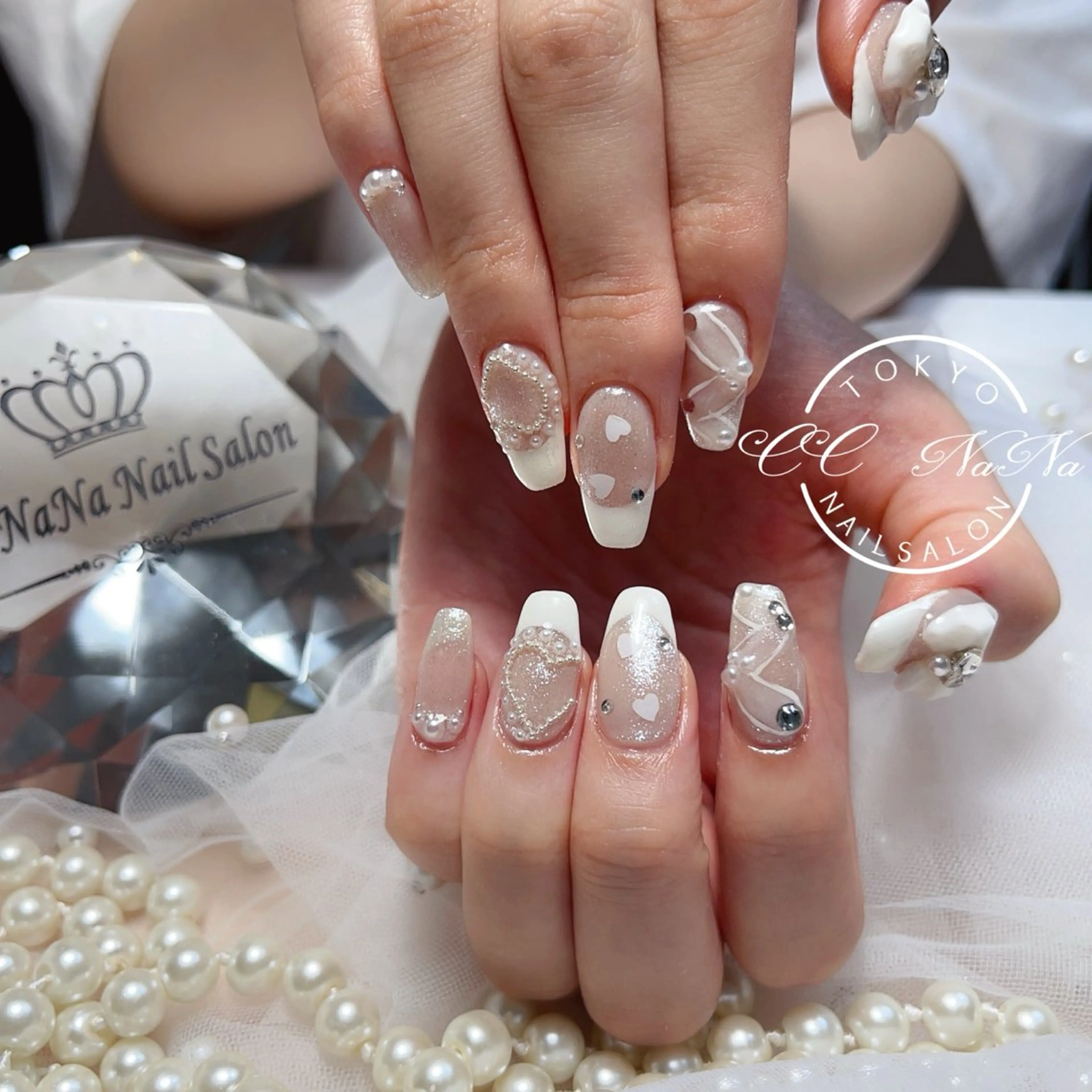 ネイル ハンドネイル 💎CC・NaNa 韓国風ネイル🌙のネイルデザイン