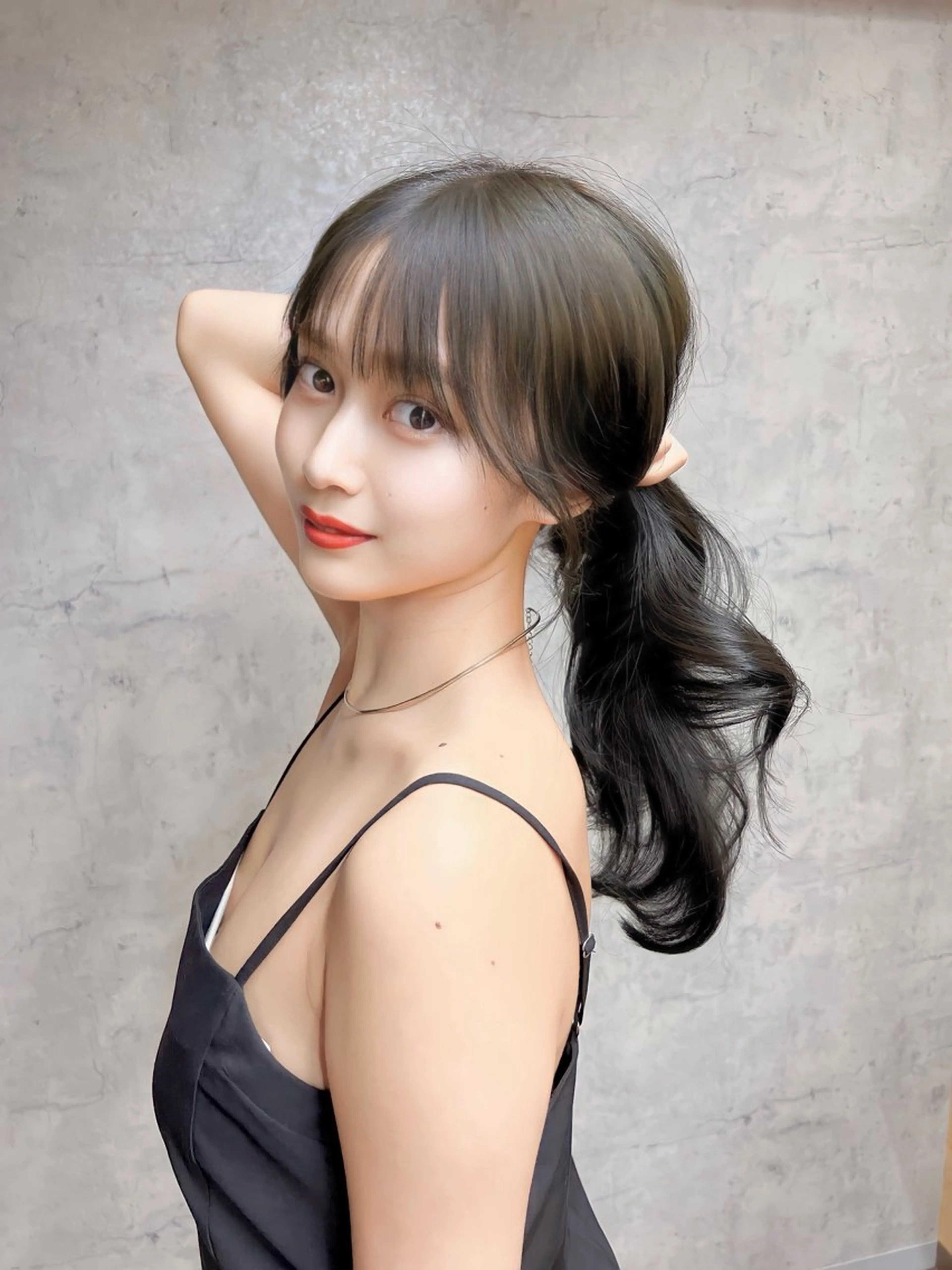 ミディアム カラー ヘアアレンジ カット ヘアカラー トリートメント 【韓国くびれ】ヘア 💕田中将吾のヘアスタイル