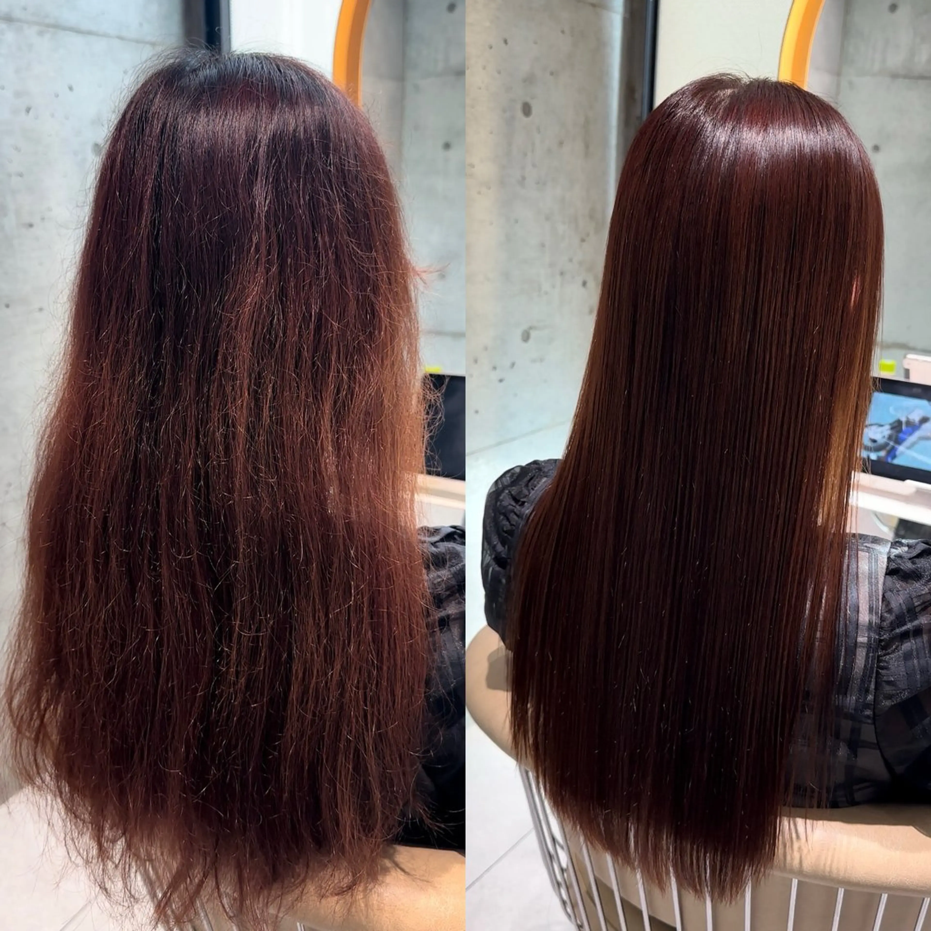 ロング カット ヘアカラー 縮毛矯正 トリートメント ✨髪質改善特化✨副 店長椎葉信乃介のヘアスタイル