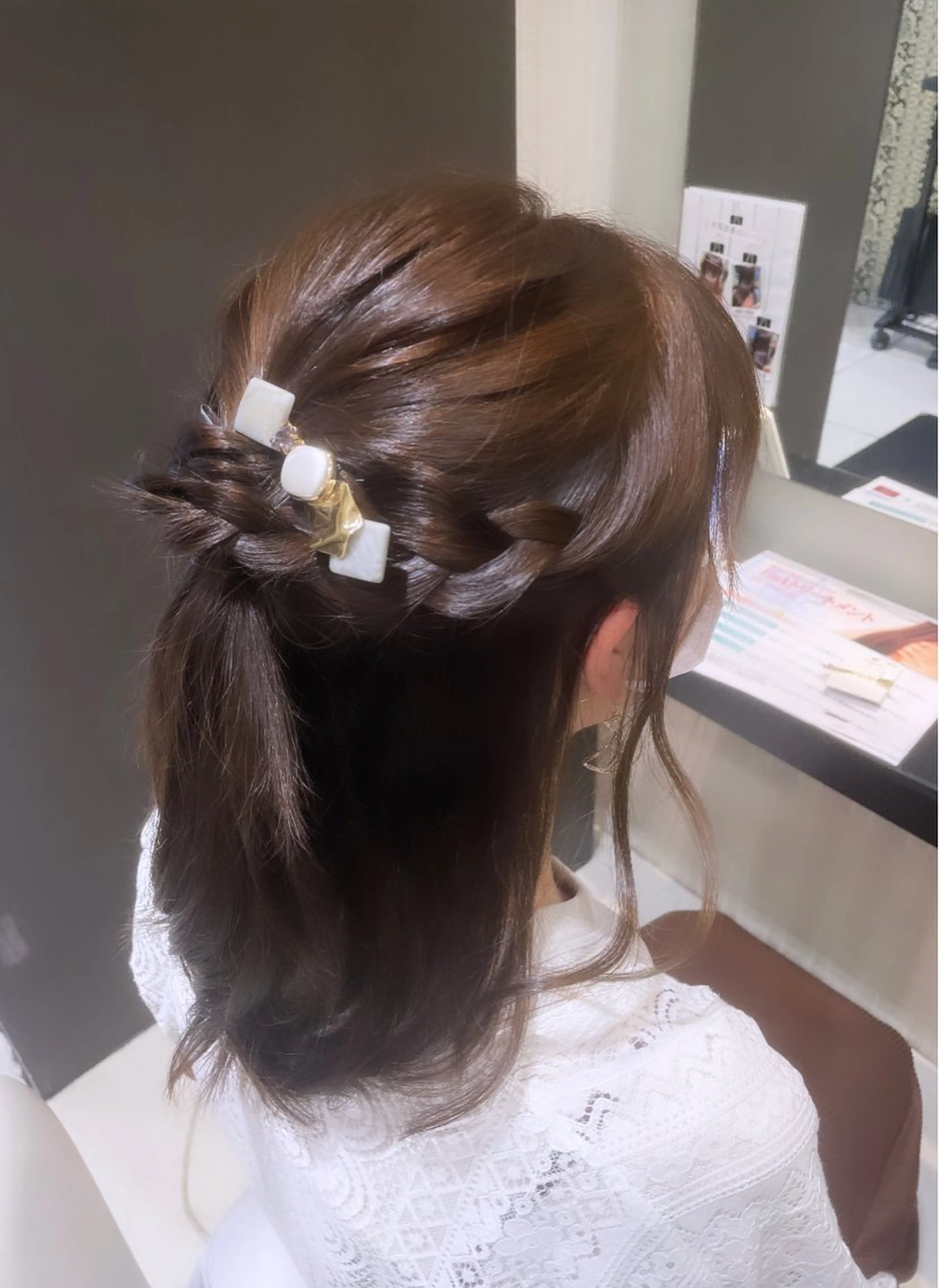 セミロング カラー ヘアアレンジ トリートメント 💞暖色カラー 💞risaのヘアスタイル