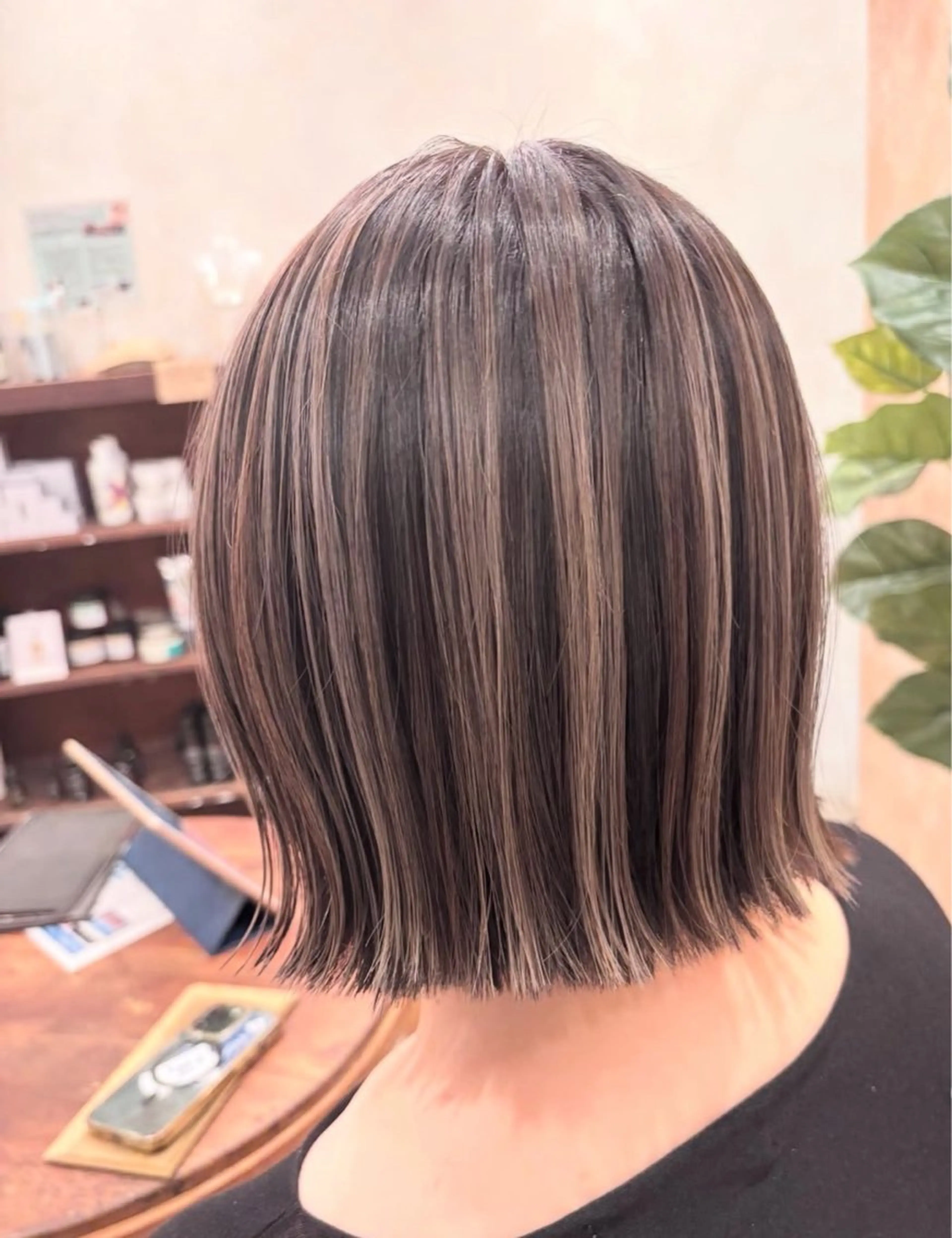 【白髪ぼかしハイライト】の写真
