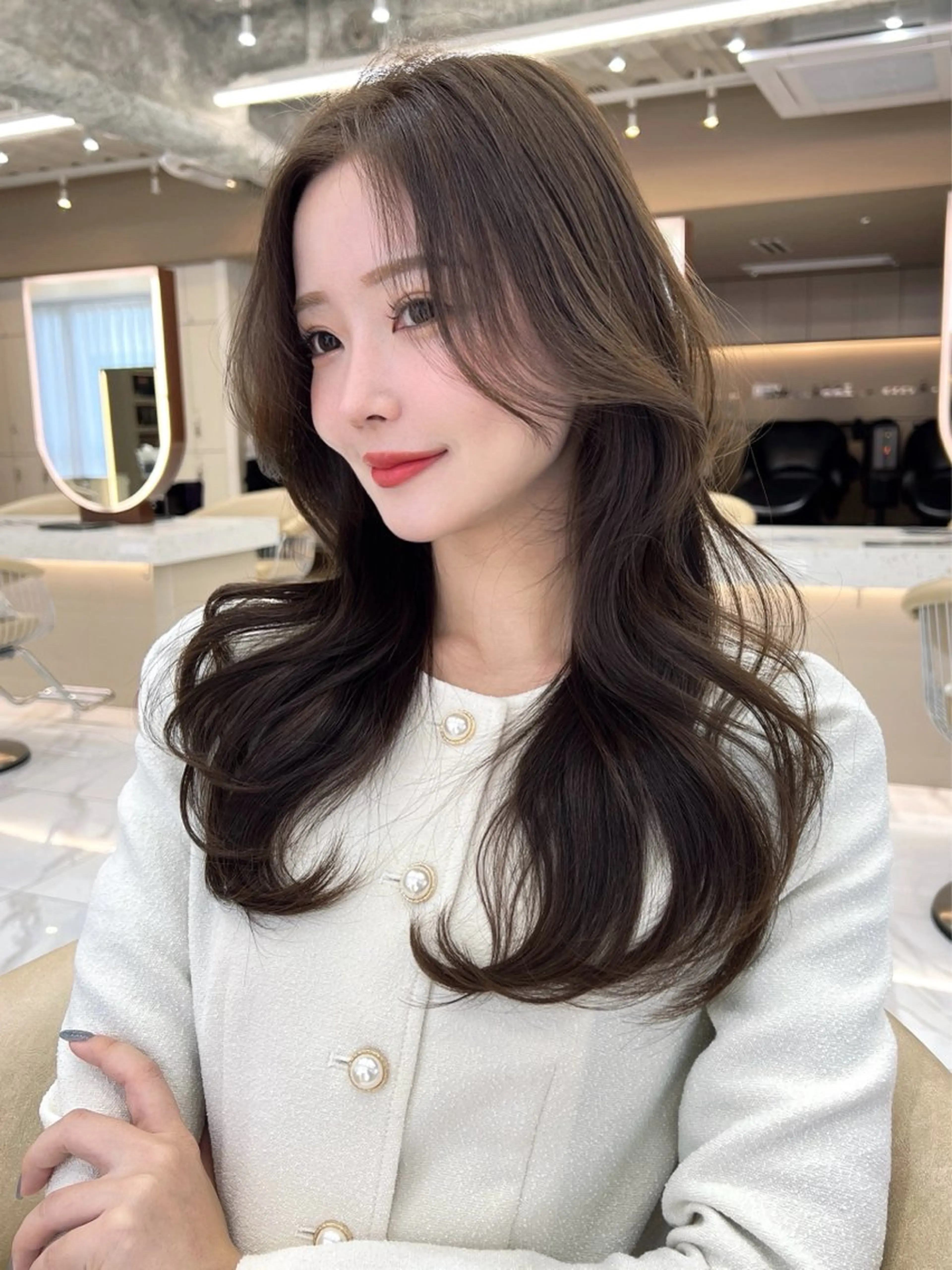ロング カラー カット ヘアカラー トリートメント レイヤーカット/ 顔周り 五島巨幹のヘアスタイル
