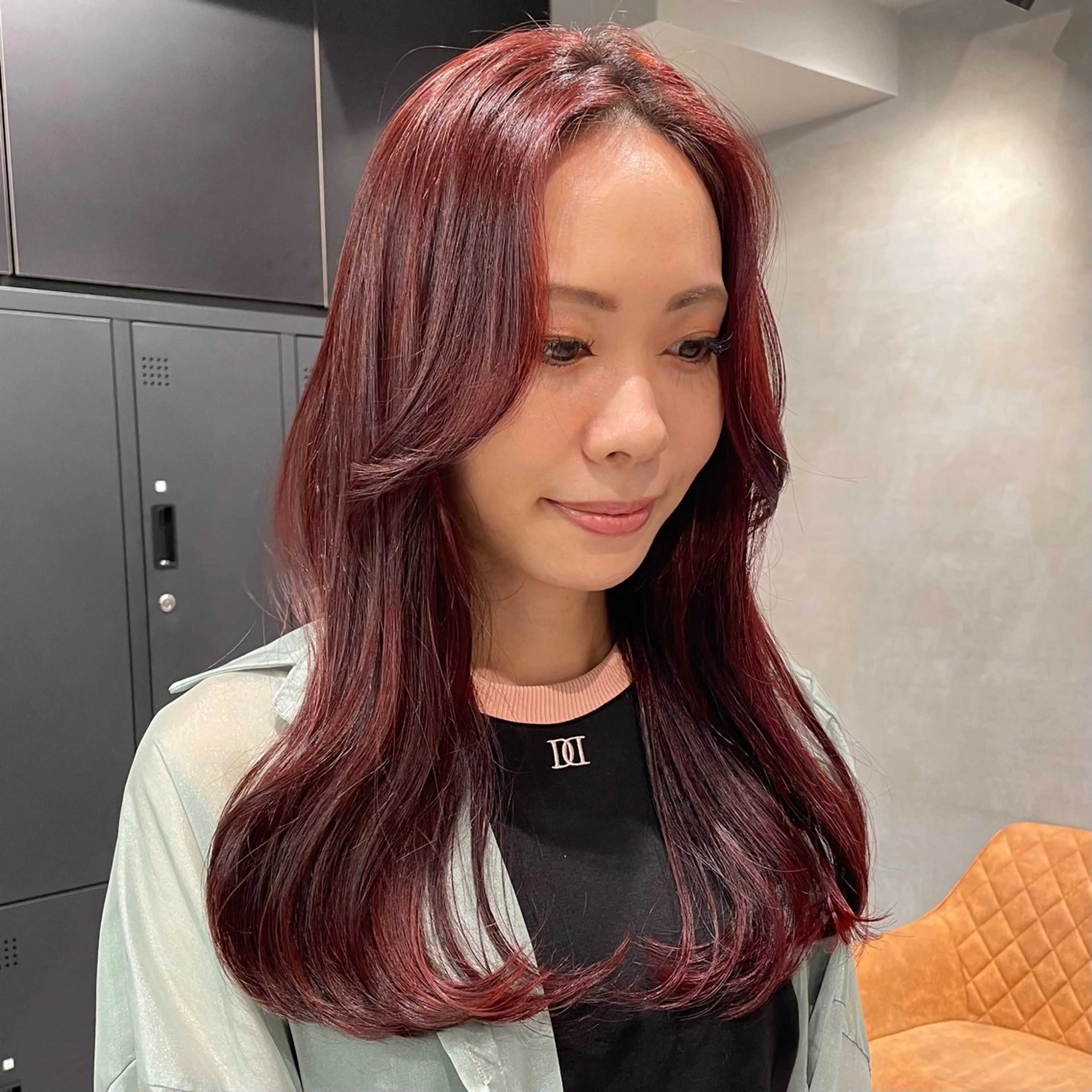 ロング カラー カット ヘアカラー トリートメント ヘッドスパ ヘアセット 暖色レイヤー 🥀REIRIのヘアスタイル