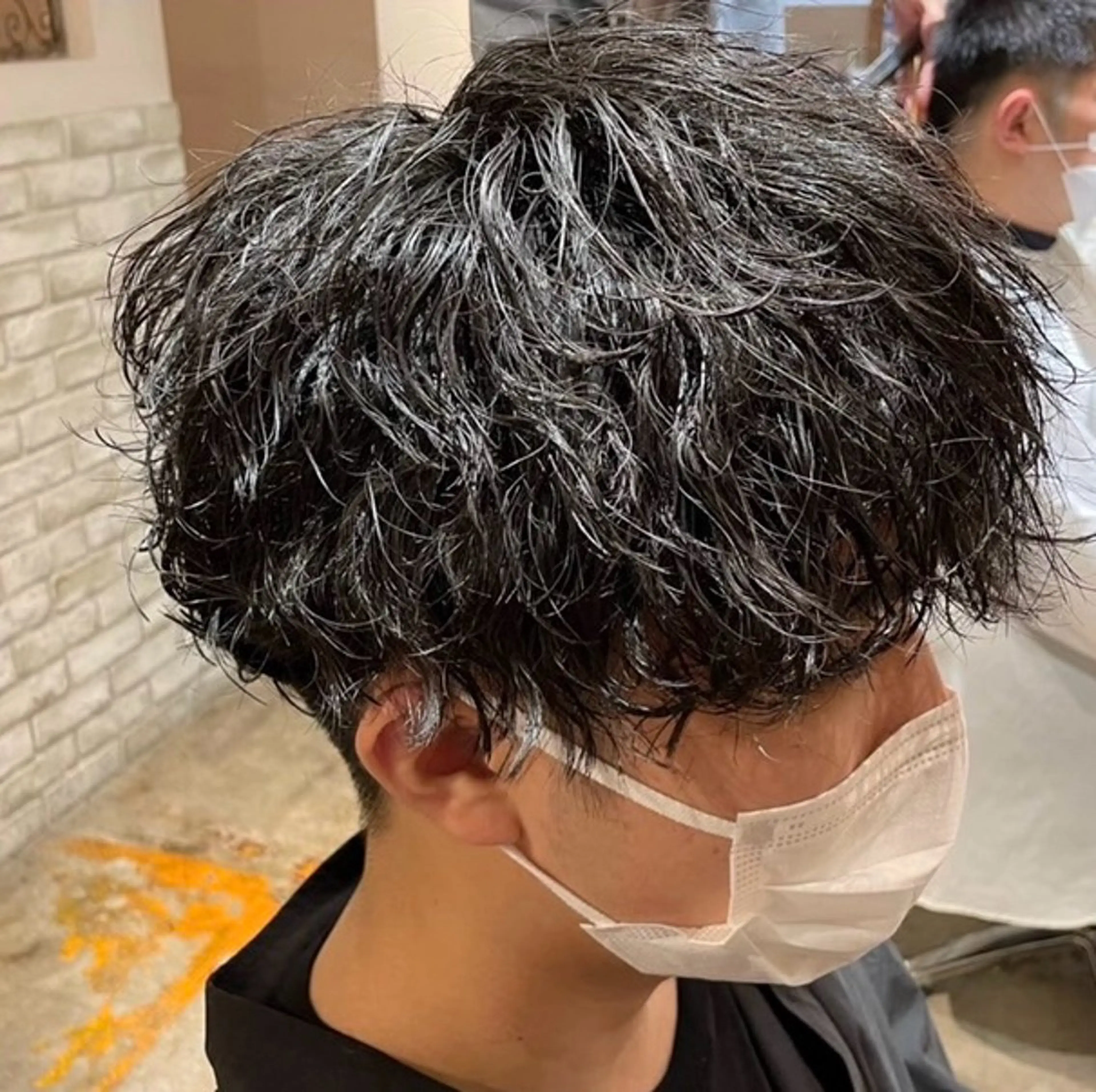 ミディアム パーマ メンズ カット パーマ 🔹メンズパーマ× ブリーチ/NORIのヘアスタイル