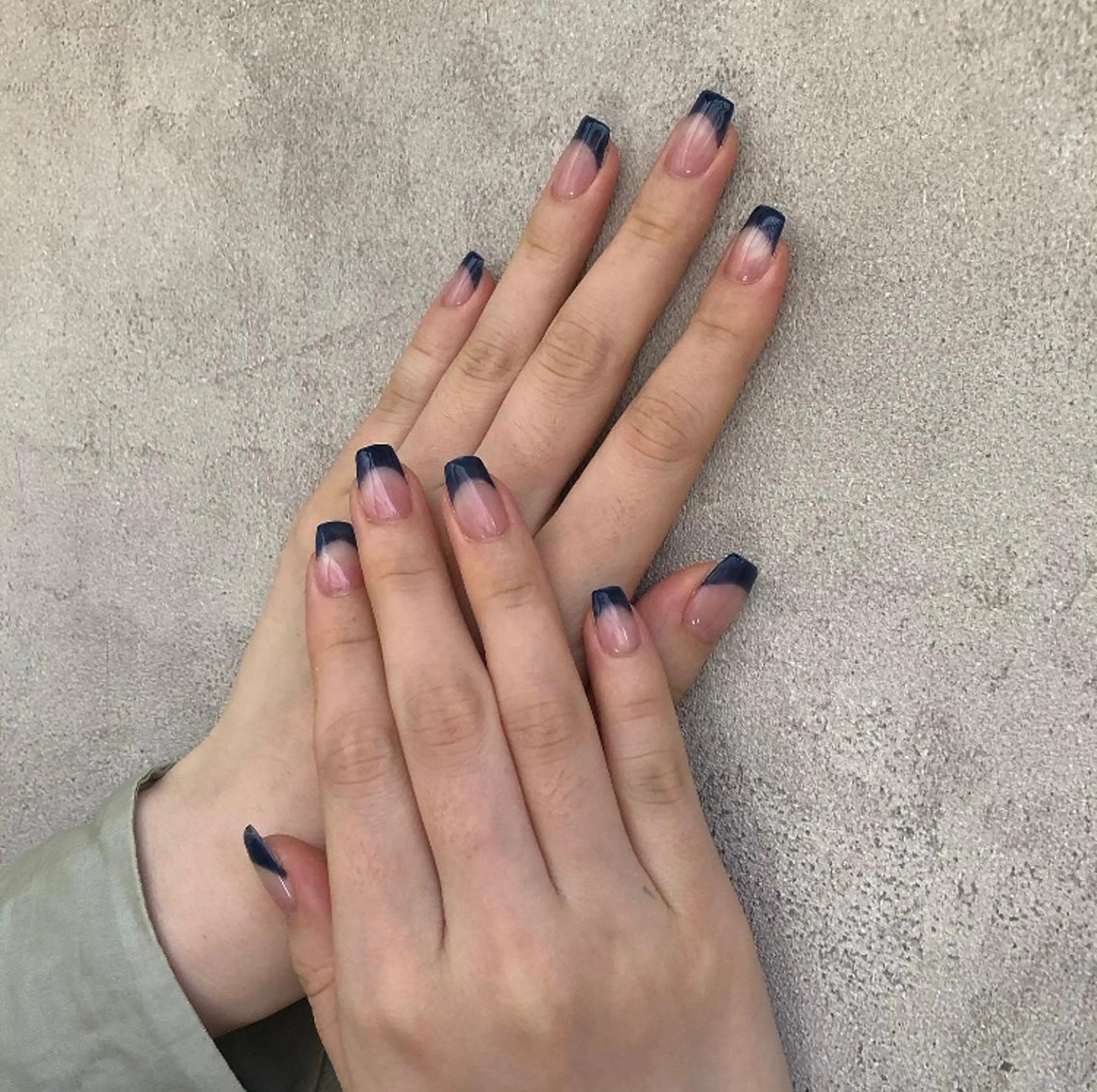 【オフあり】フレンチ/カラグラ＊両手10色までお選びできます！(ラメOK🙆‍♀️)色混ぜ🎨+300円の写真