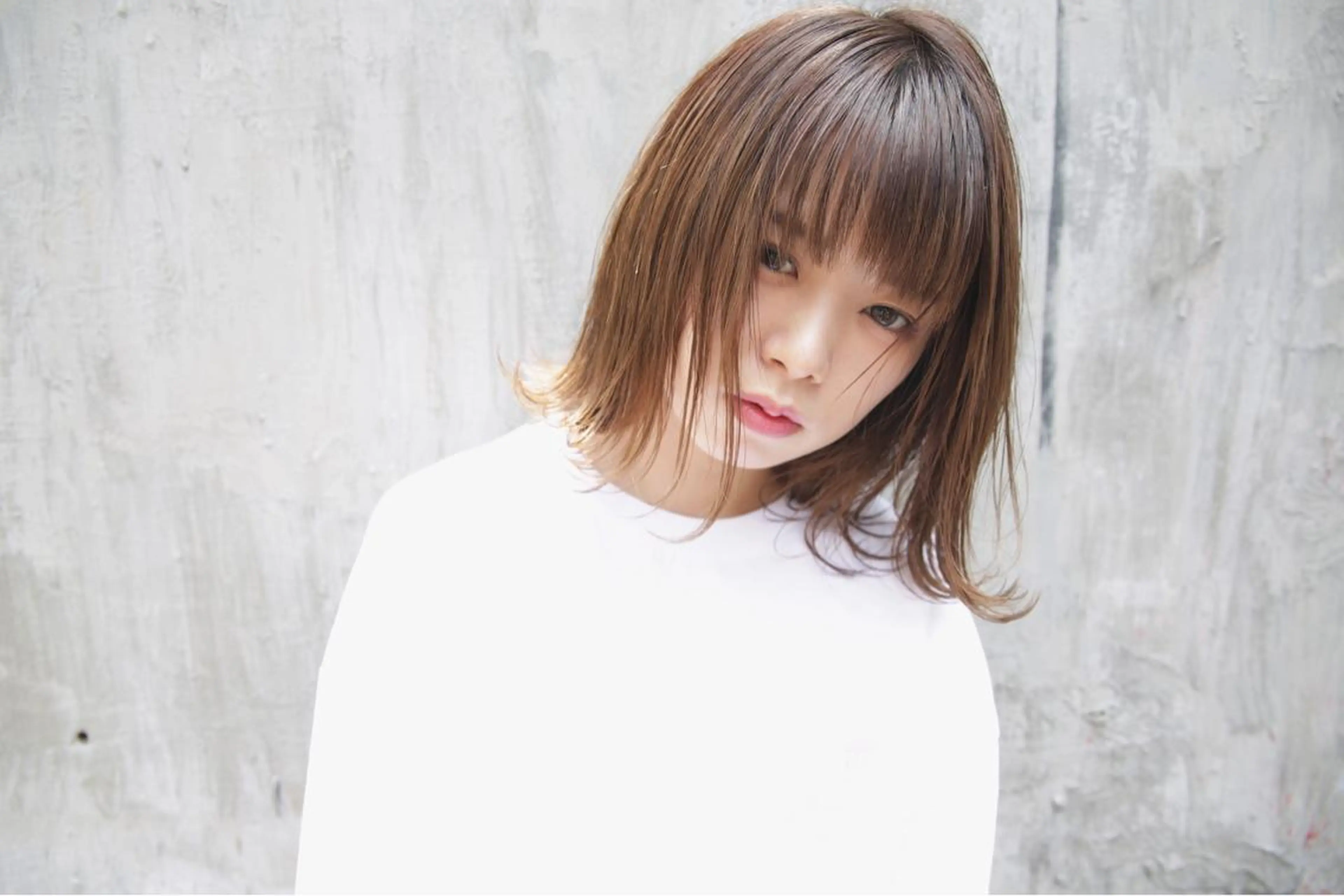 ショート カラー パーマ ボブ 外ハネヘア KAZU keshiki大名のヘアスタイル