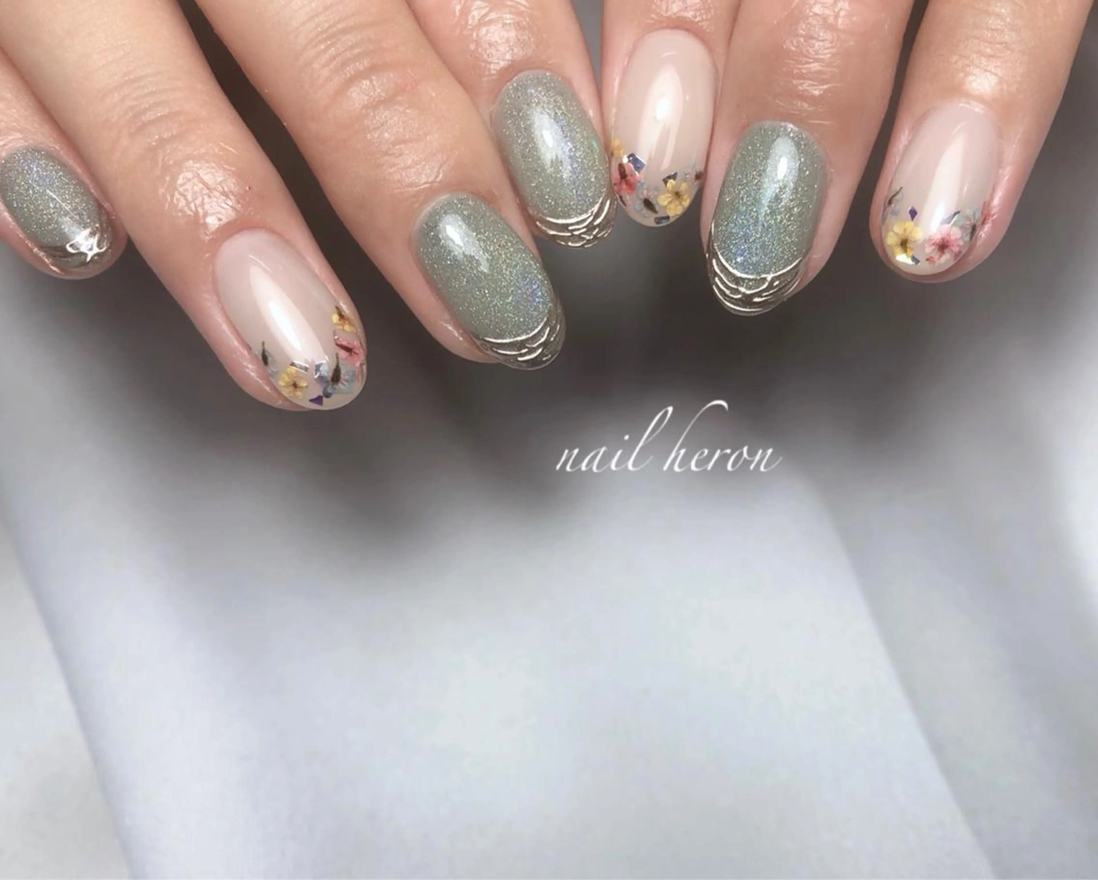 ネイル フラワーネイル ハンドネイル nail heron所属・saki_ nail heronのその他イメージ
