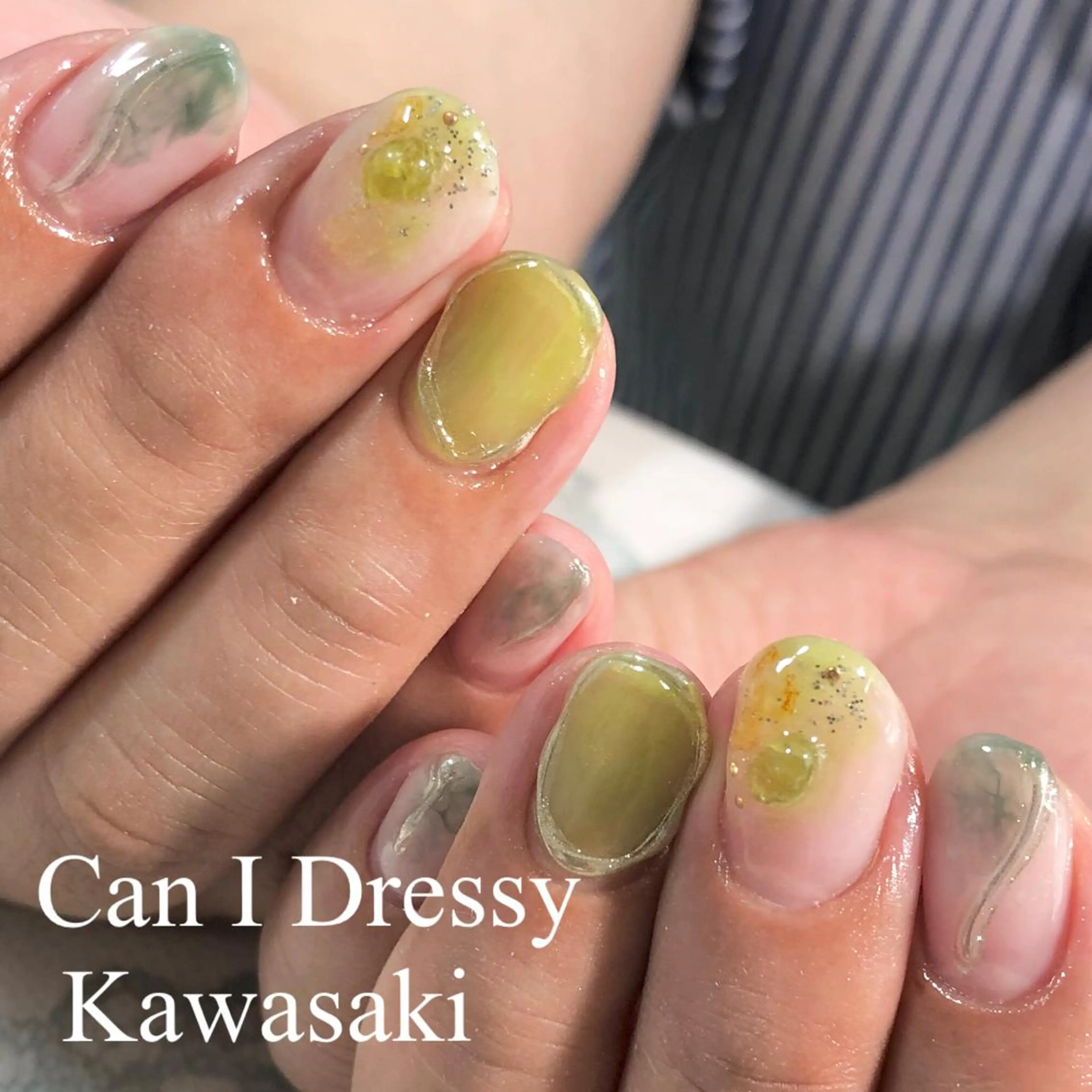 ネイル 夏ネイル ハンドネイル Can I 川崎店 三島 久美子のネイルデザイン