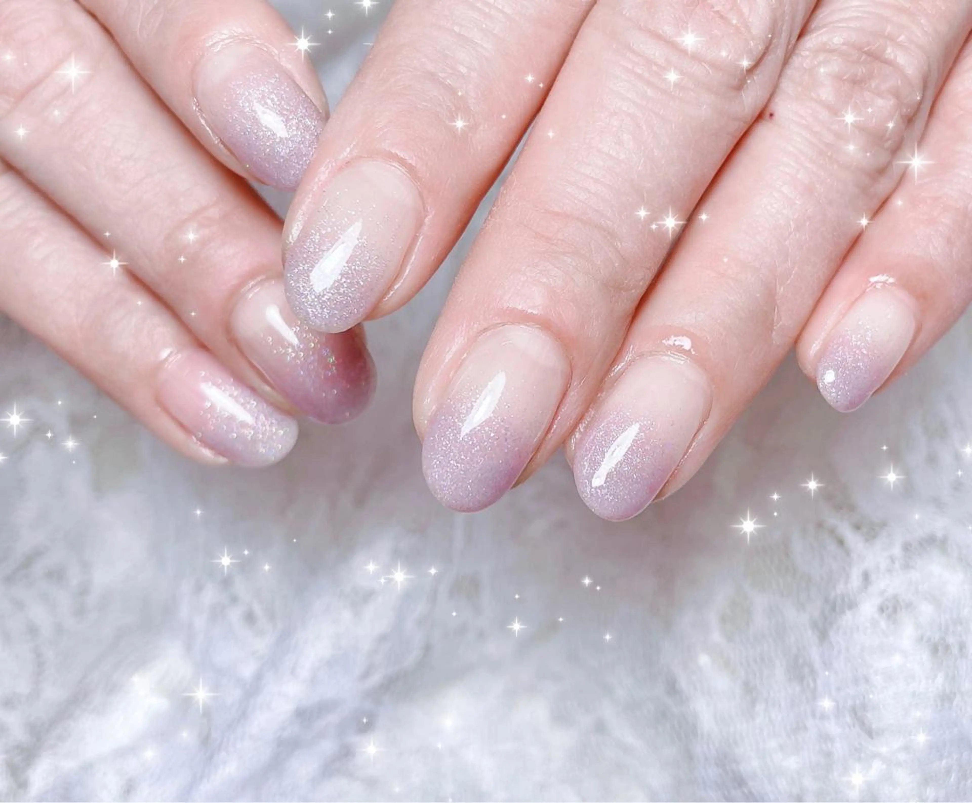 ネイル グラデーション ハンドネイル FLARE NAIL フレアネイルのネイルデザイン