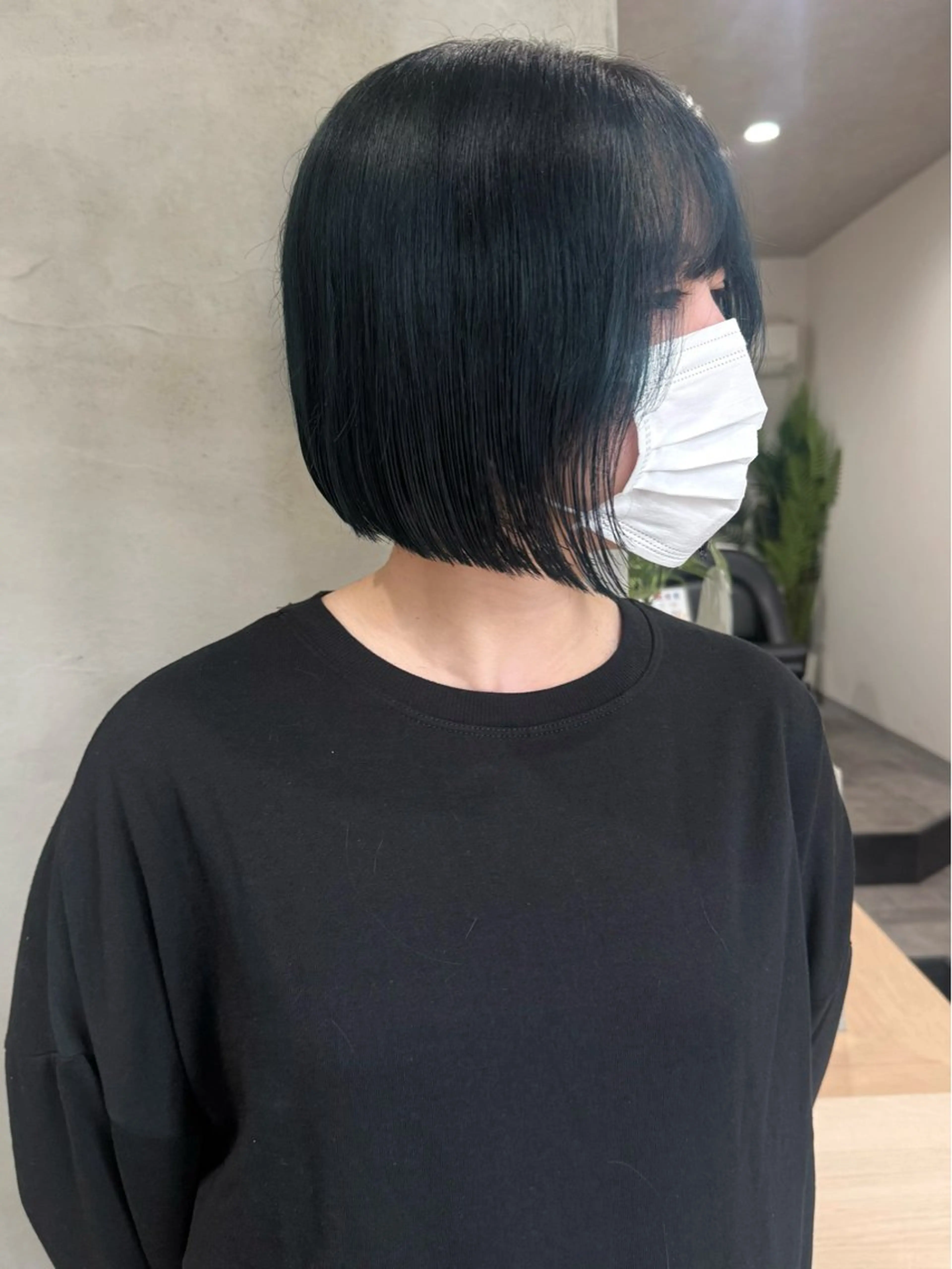ショート 切りっぱなしボブ ボブ カット ヘアカラー トリートメント 88 hair design所属・🫧ハルカ🫧 韓国レイヤーのヘアスタイル