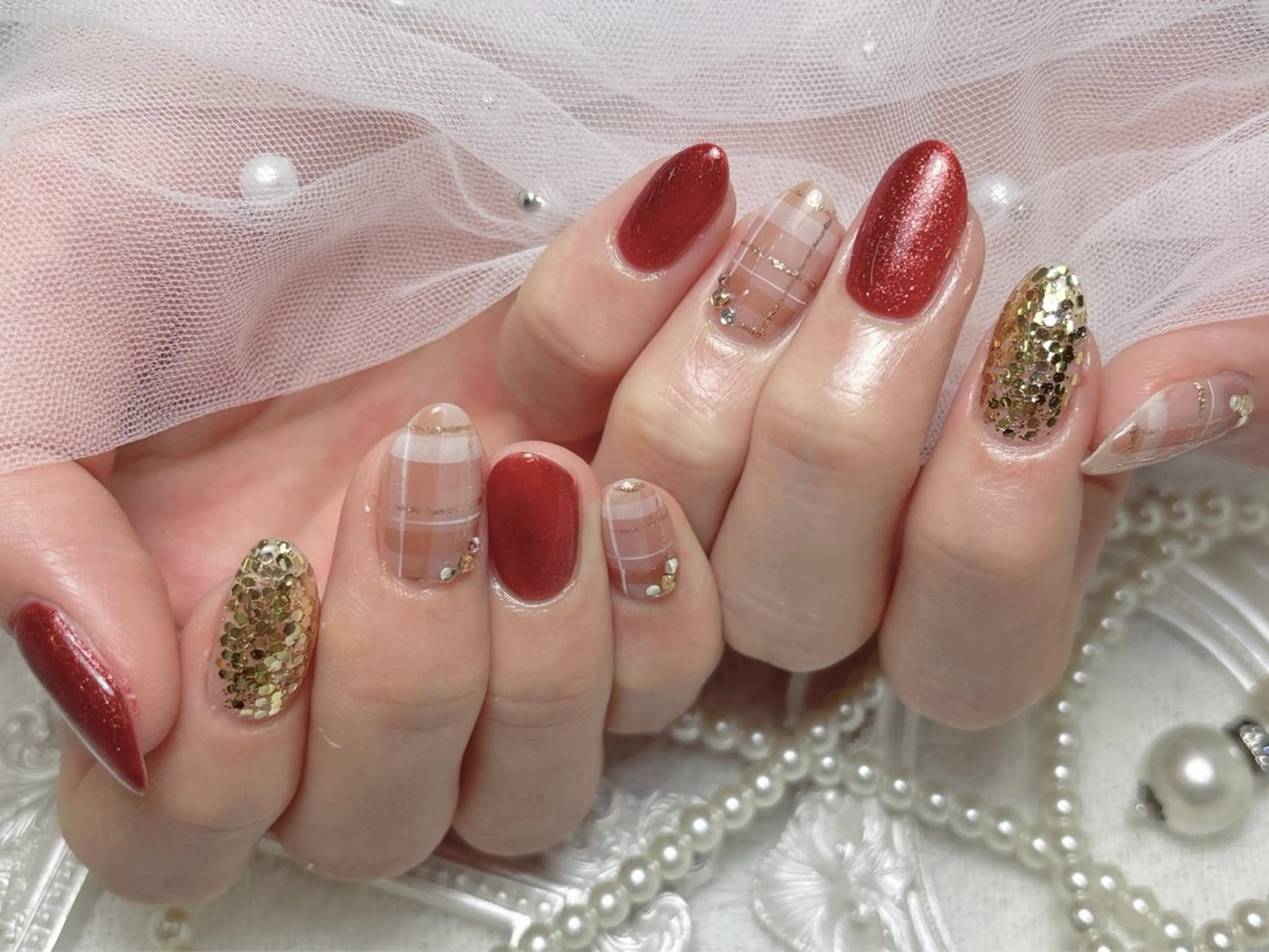 ネイル ジェルネイル 韓国ネイル マグネットネイル 持ち込み ワンカラーネイル ハンドネイル ハンドケア R1🎀Nail💕 池袋東口店のネイルデザイン