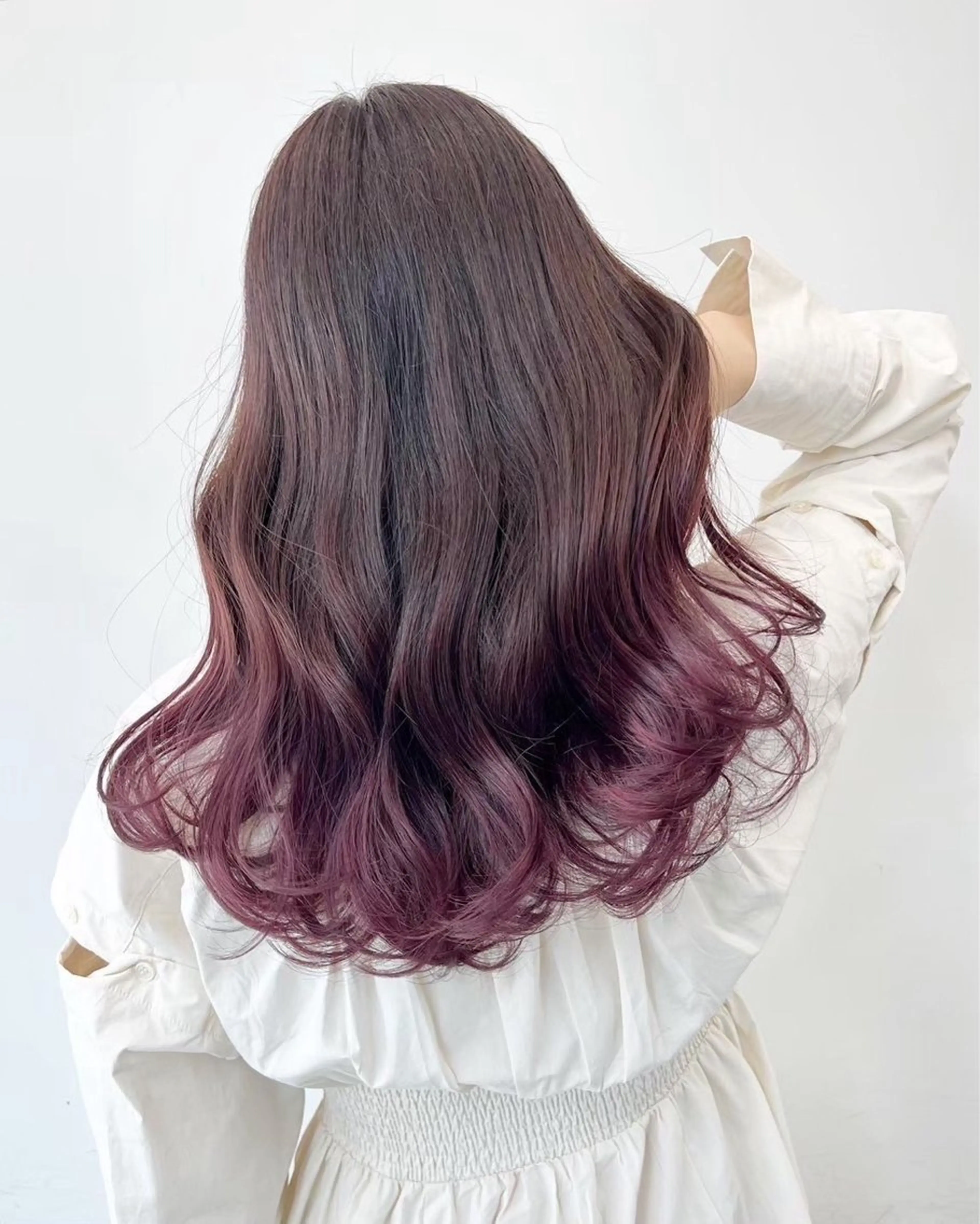 ロング カラー パーマ カット ヘアカラー パーマ トリートメント ヘッドスパ 縮毛矯正✨ 透明感カラー✨山下のヘアスタイル
