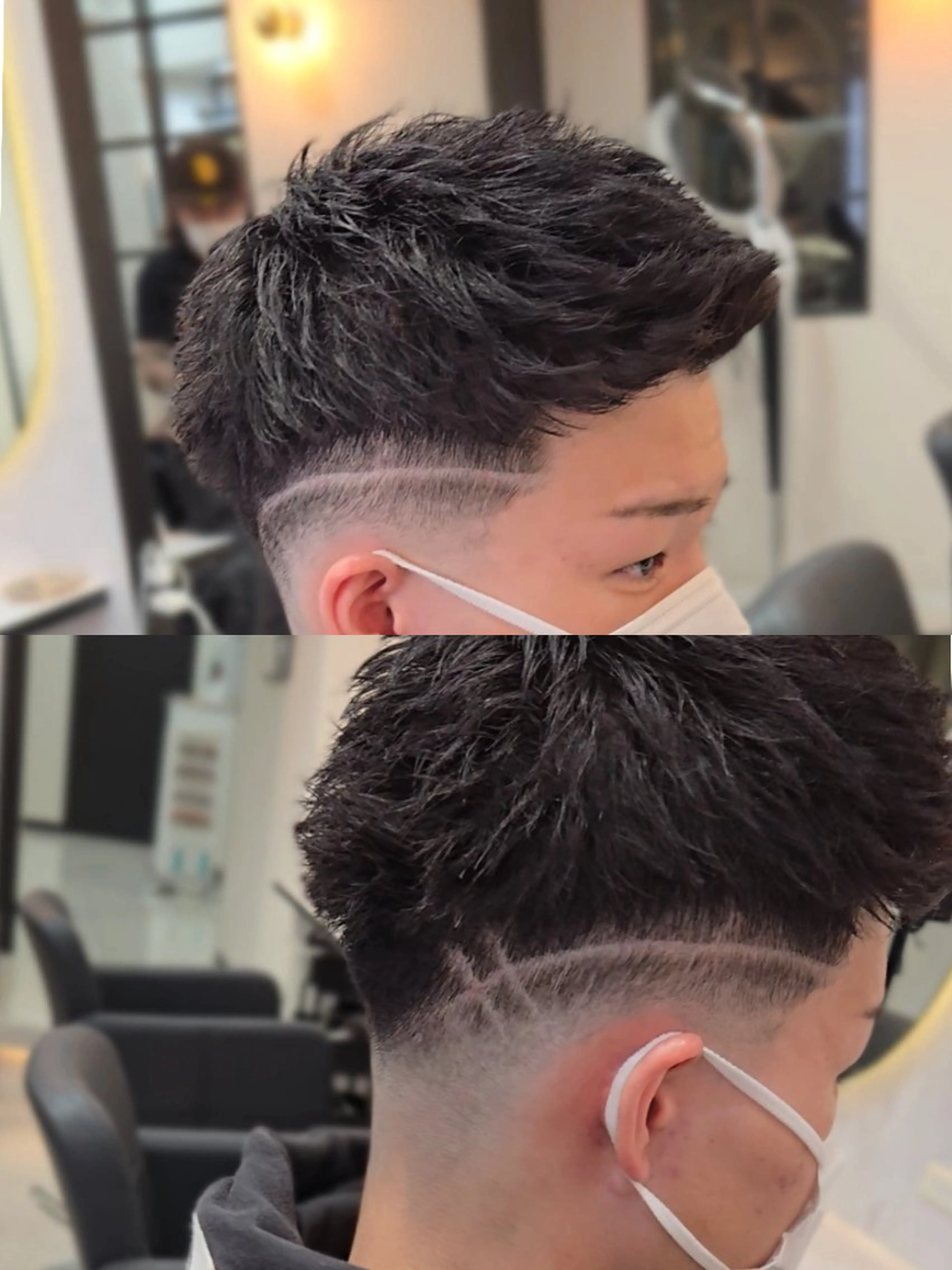 メンズ ショート カット ヘアセット Lapis 名古屋駅前店所属・LEN名古屋/パーマ メンズ特化美容師のヘアスタイル