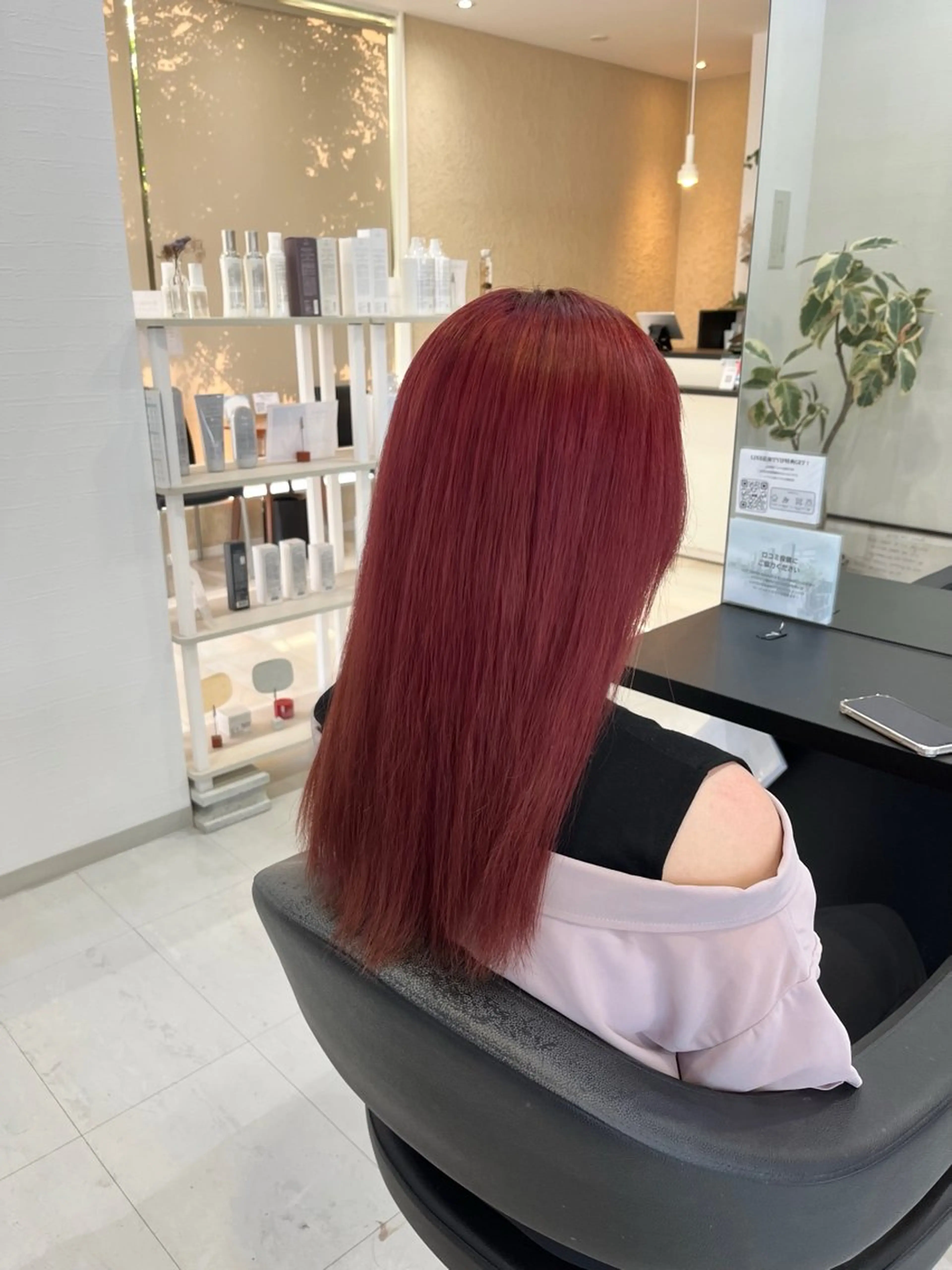ロング カラー 諸岡 玲のヘアスタイル