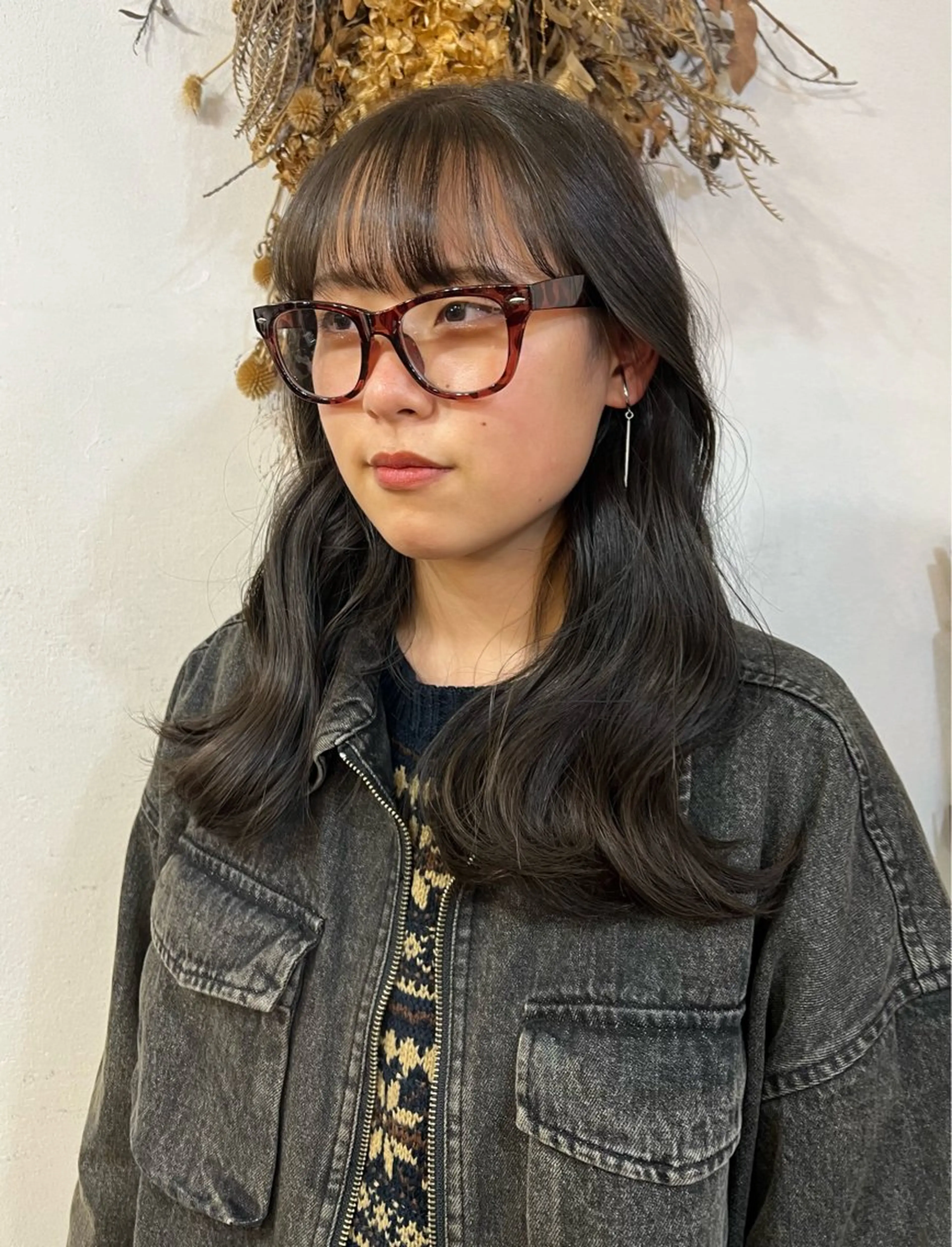 ロング カラー オリーブカラー パーマモデル募集中 🎀華澄のヘアスタイル