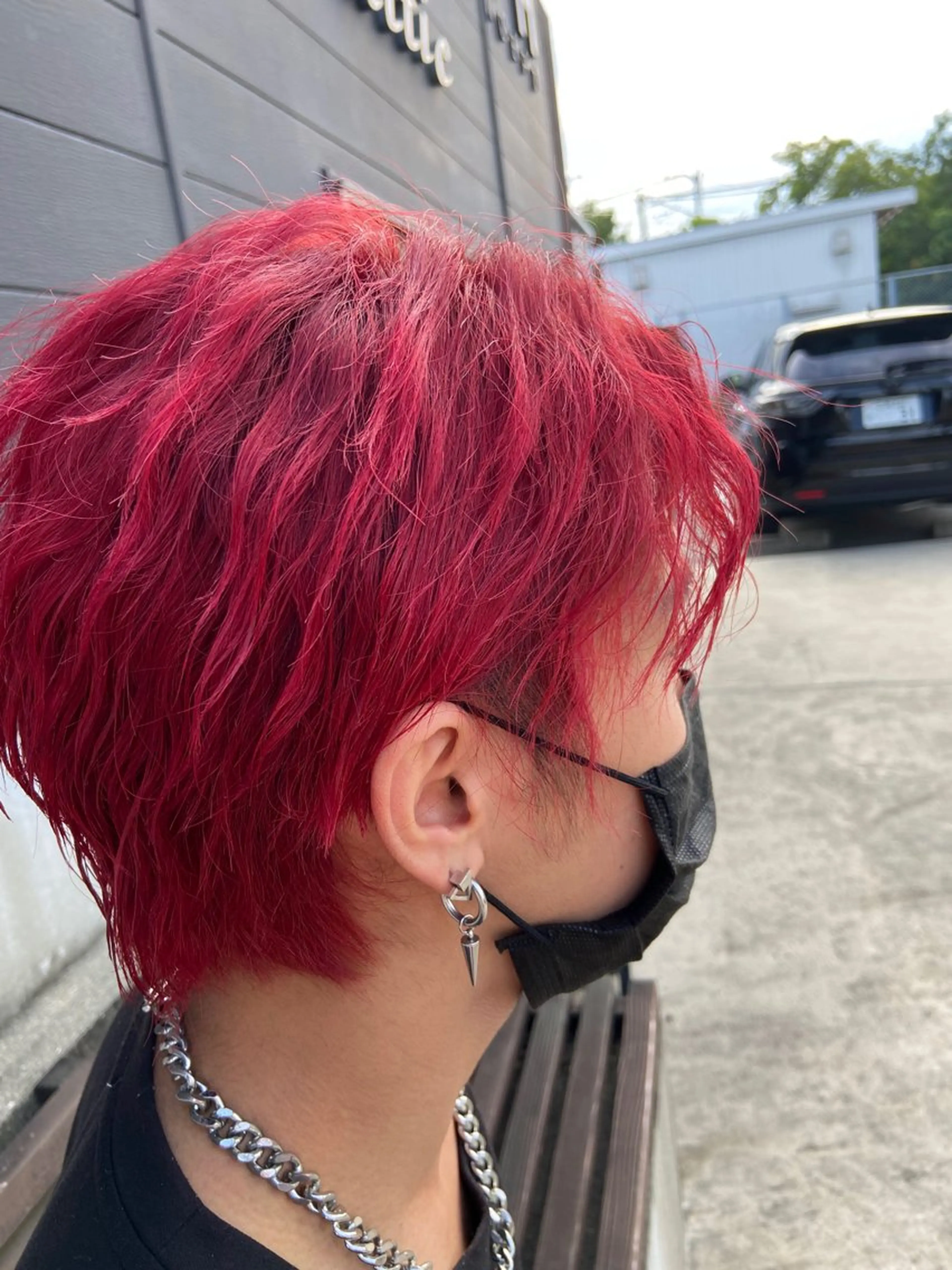 ショート カラー ヘアカラー 千上 結希奈のヘアスタイル