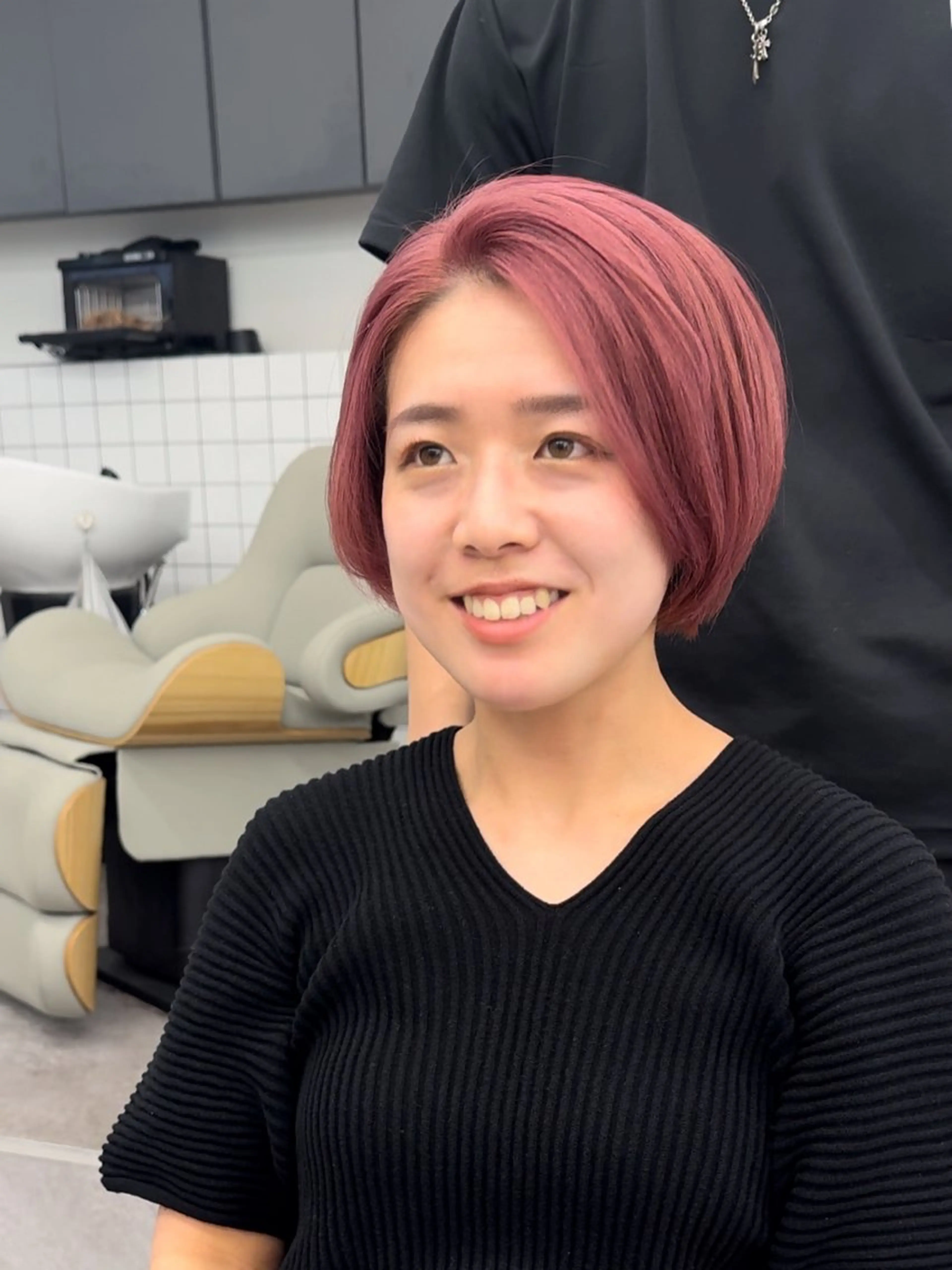 ショート ショートヘア 高島大登/顔周り /ミルクティーのヘアスタイル