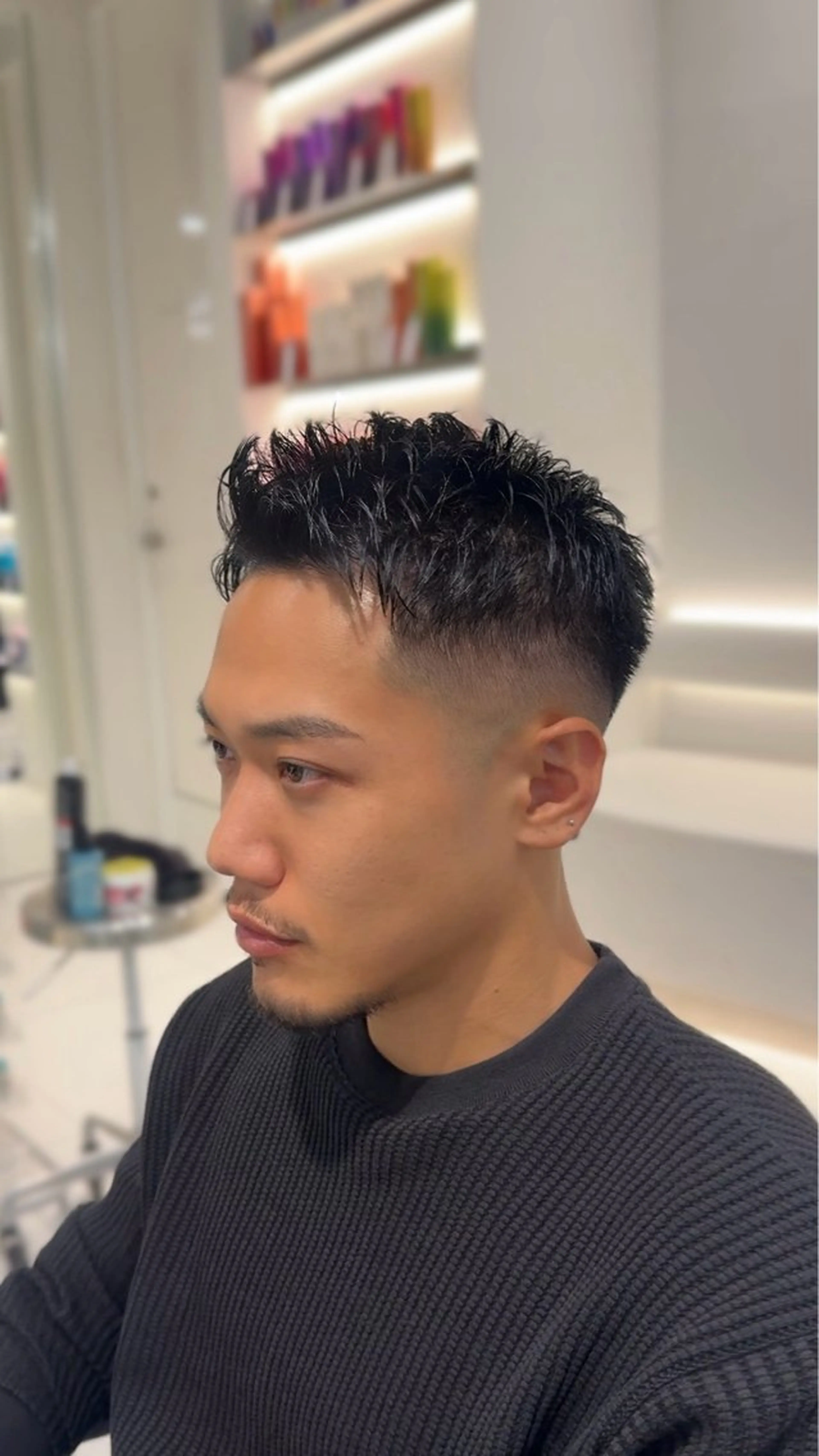 メンズ メンズベリーショート カット ヘッドスパ ヘアセット メンズスタイル 🇰🇷パーマのヘアスタイル