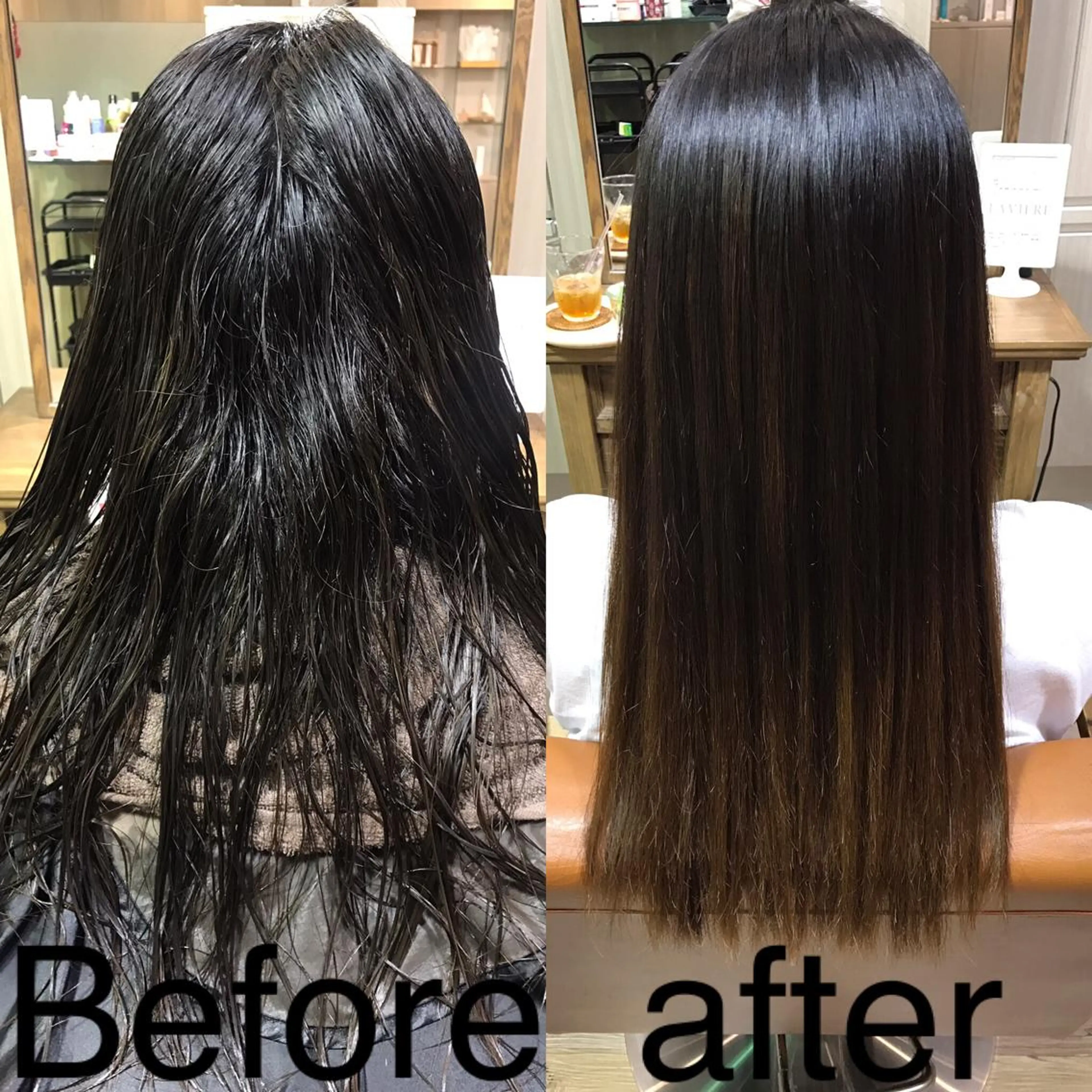 ロング パーマ くせ毛 チヒョ🦋 韓国hair🇰🇷のヘアスタイル