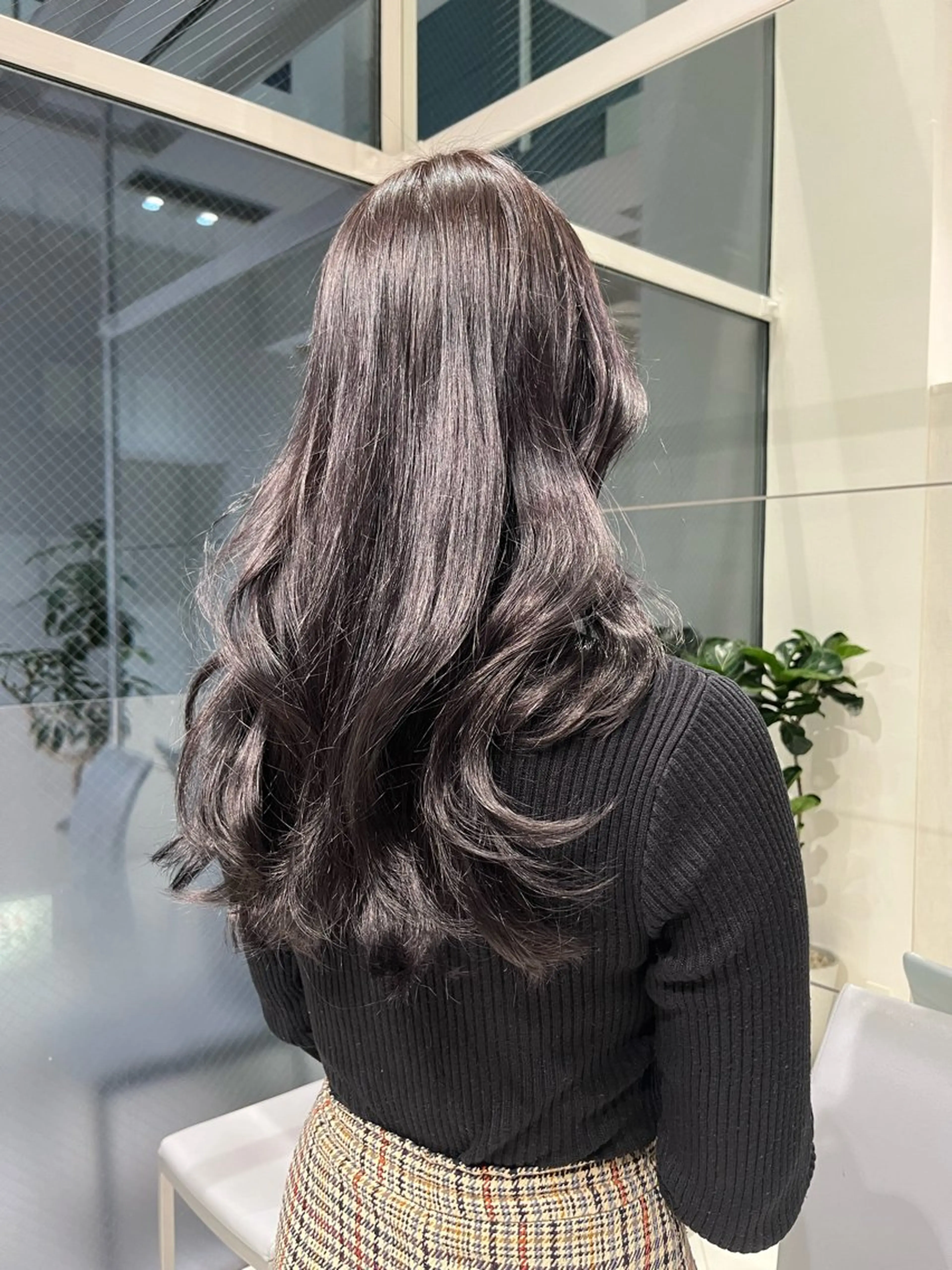 ロング アッシュ ヘアカラー トリートメント 森川 翔太のヘアスタイル