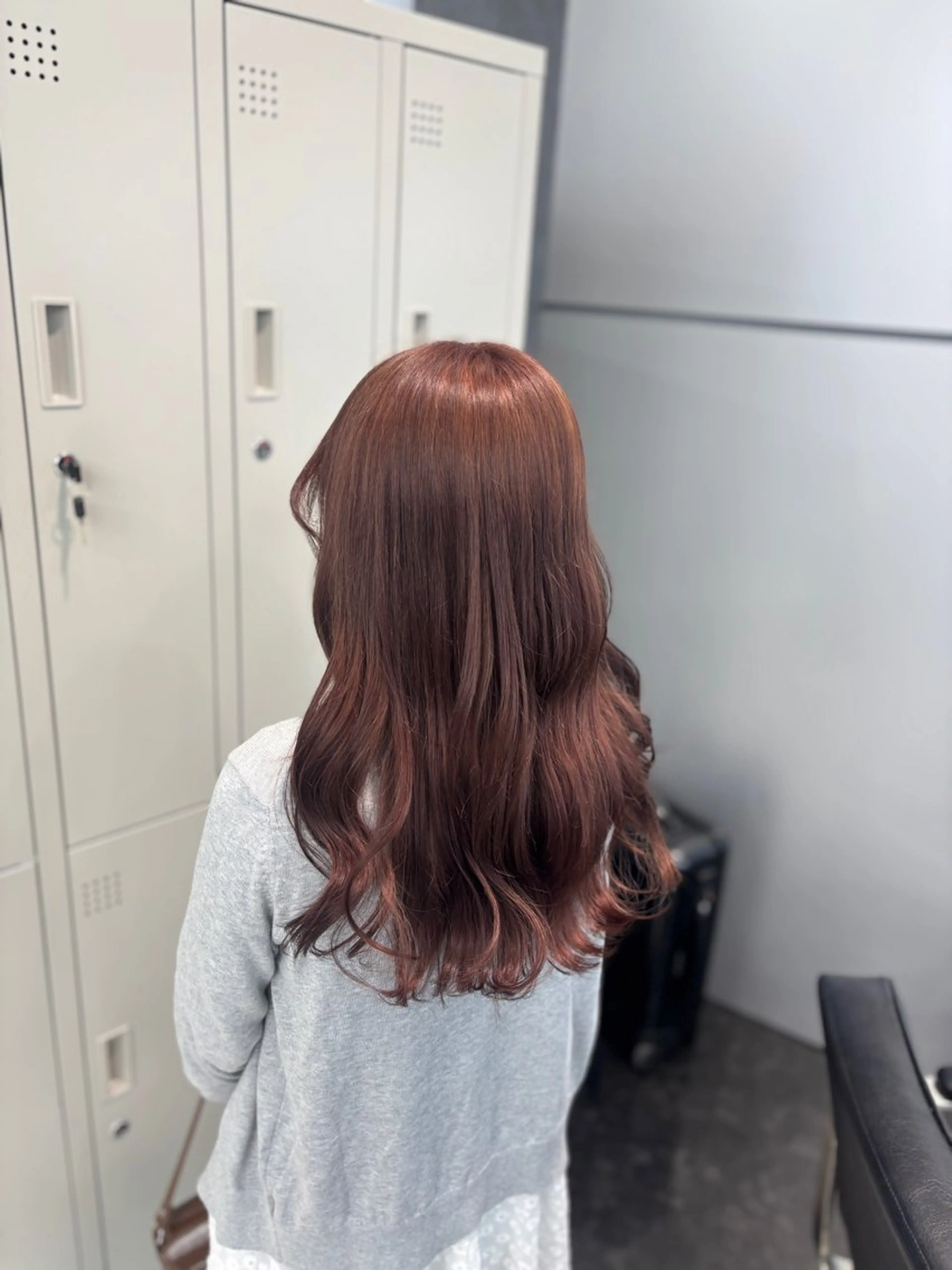 ロング カラー ヘアアレンジ カット ヘアカラー トリートメント ミルクティー/ピンク カラー/ みう🎀のヘアスタイル