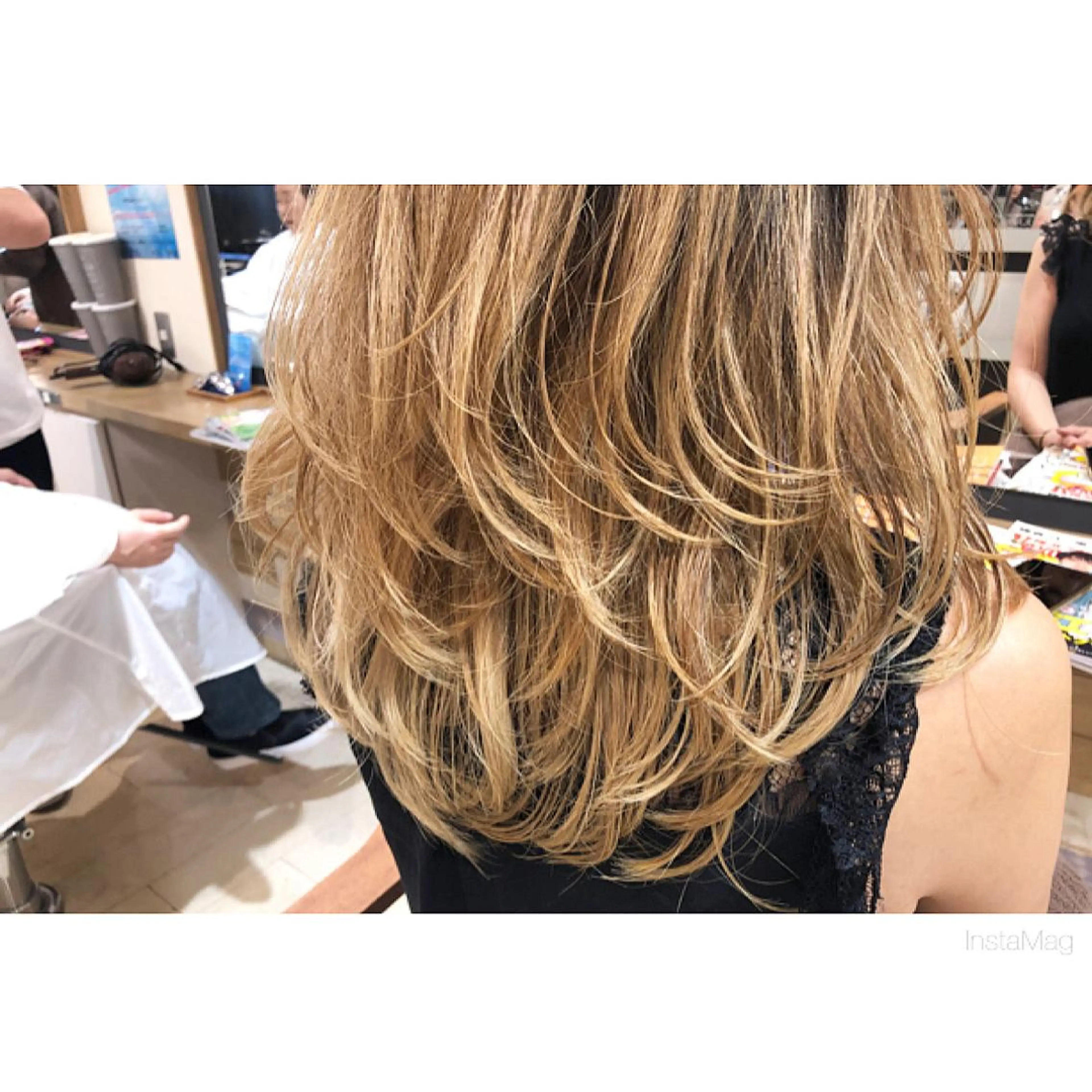 ロング レイヤーカット カット トリートメント 岩間 香純のヘアスタイル