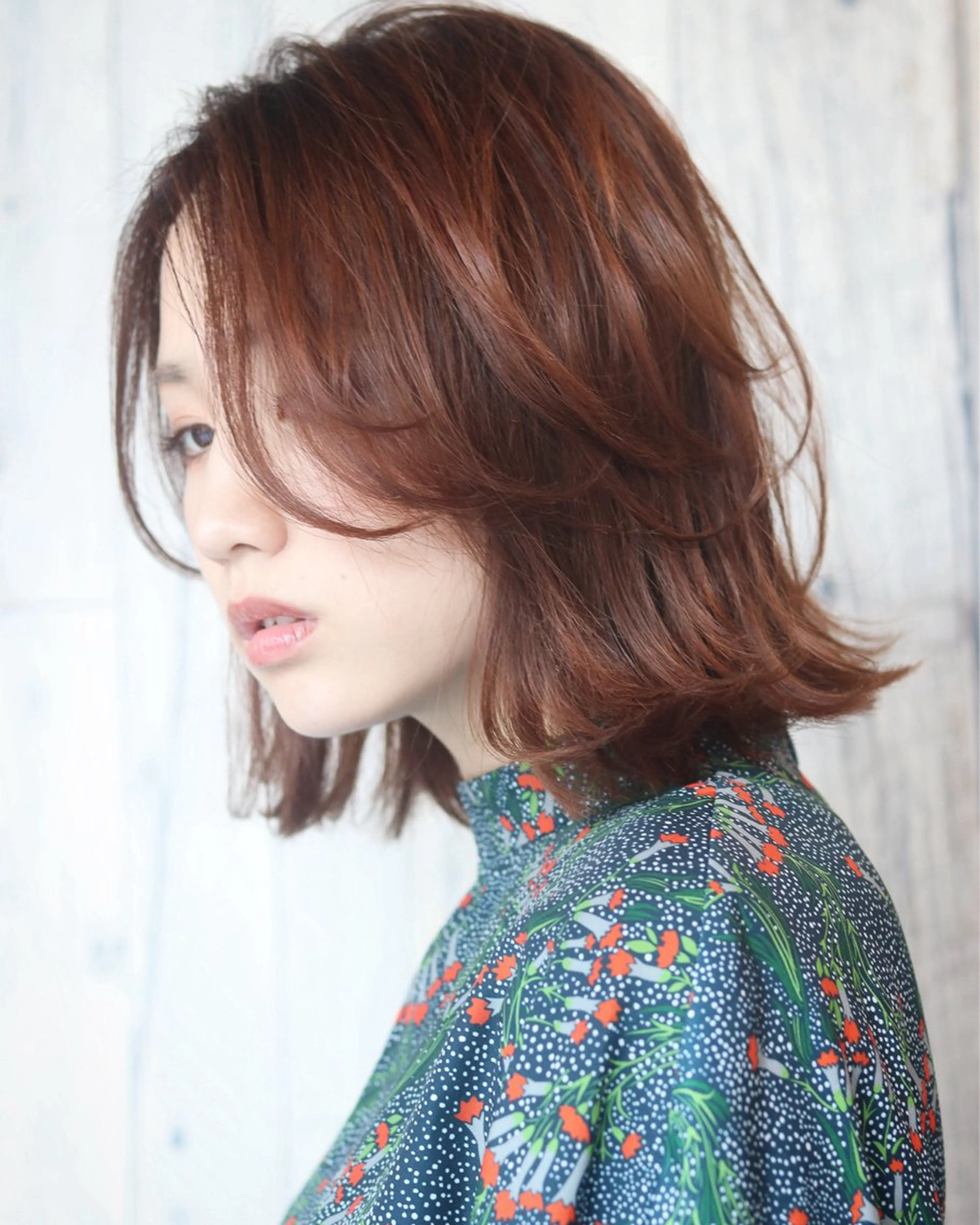 ミディアム カラー カット ヘアカラー トリートメント LOOP hair eye lash所属・LOOP hairのヘアスタイル