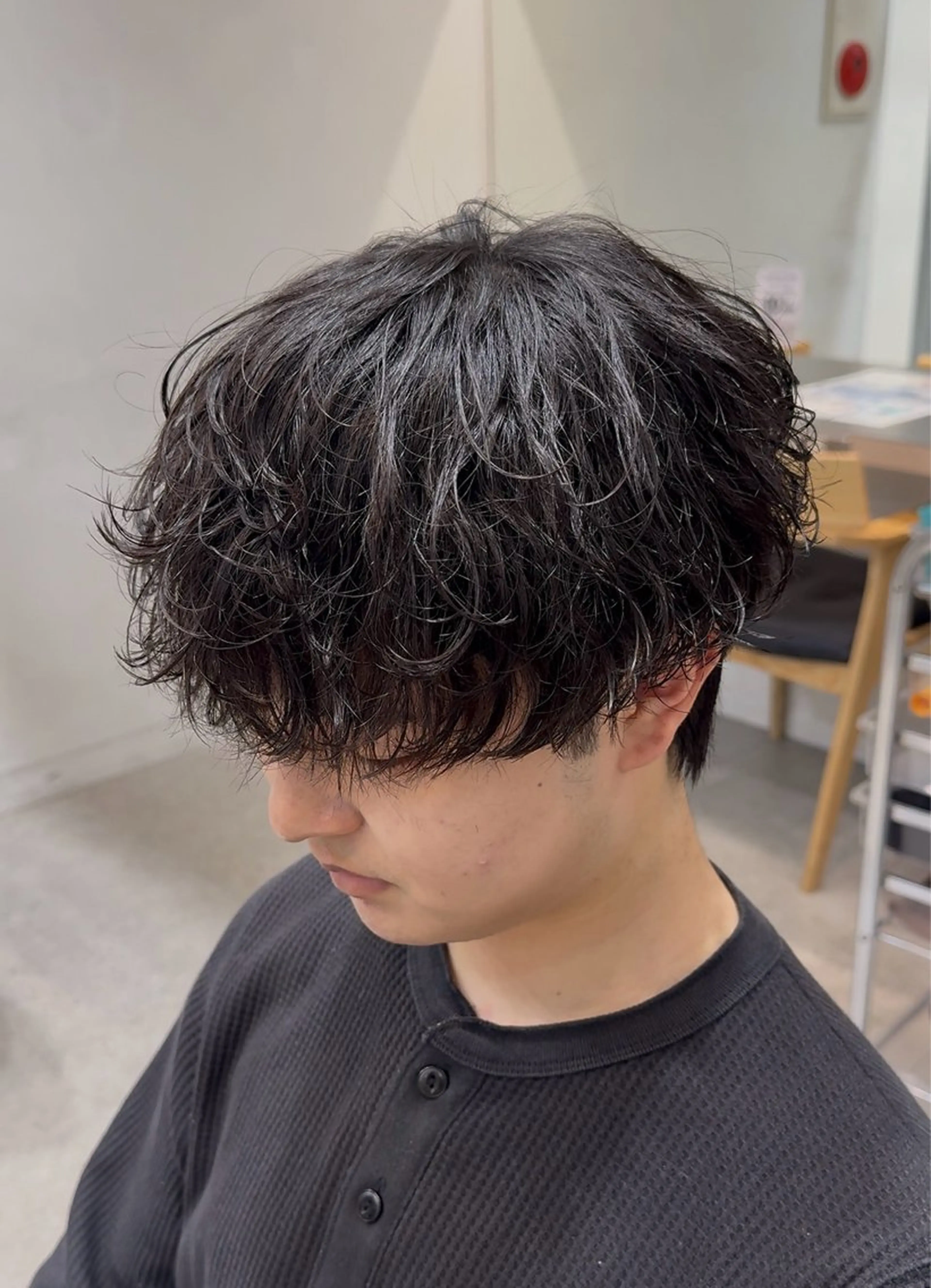 パーマ メンズ カット パーマ トリートメント 当日予約⭕️ fifth渋谷太田のヘアスタイル