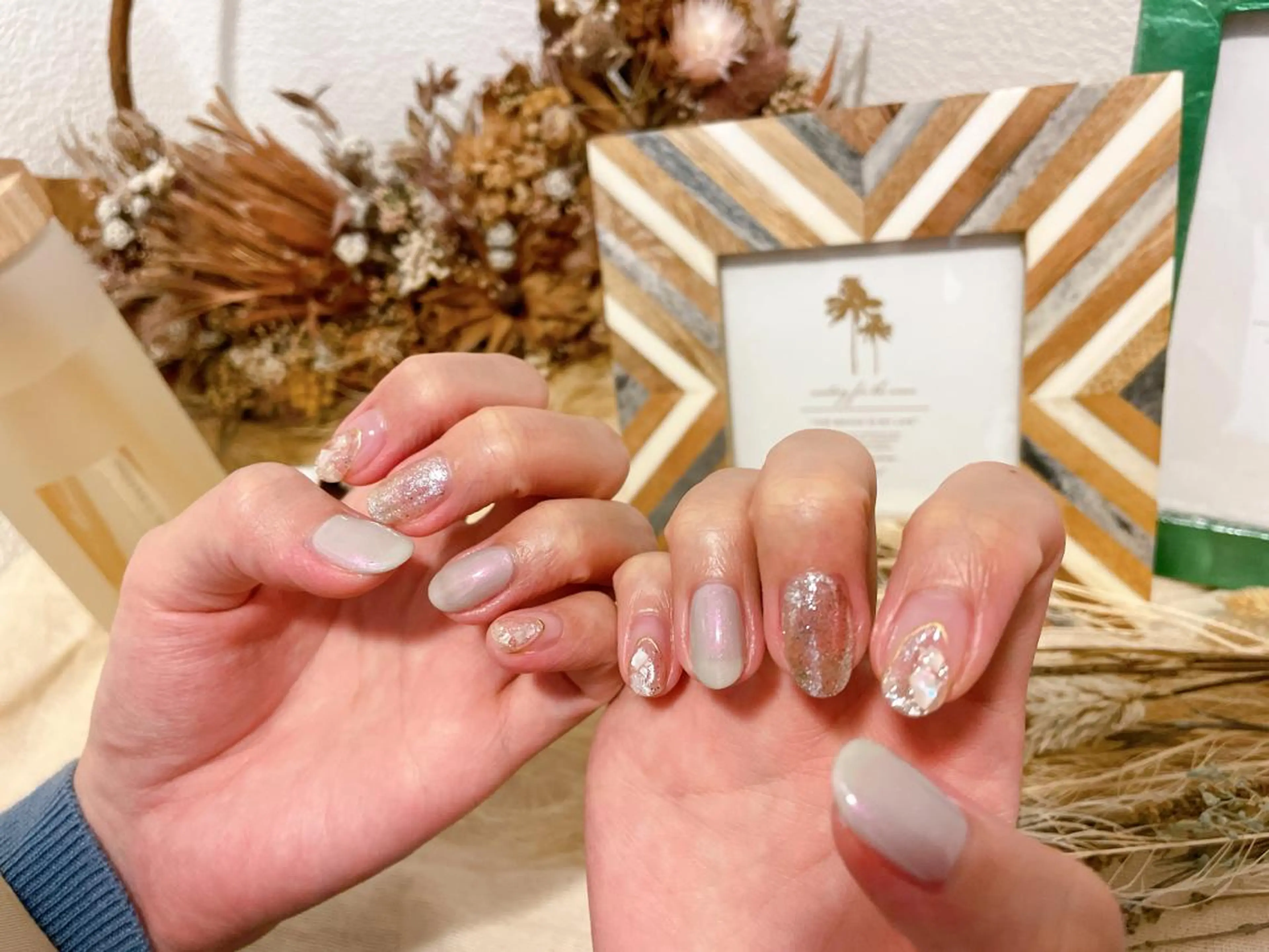 ネイル フットネイル ジェルネイル 韓国ネイル マグネットネイル ミラーネイル ハンドネイル Mogu nail 二子玉川のネイルデザイン