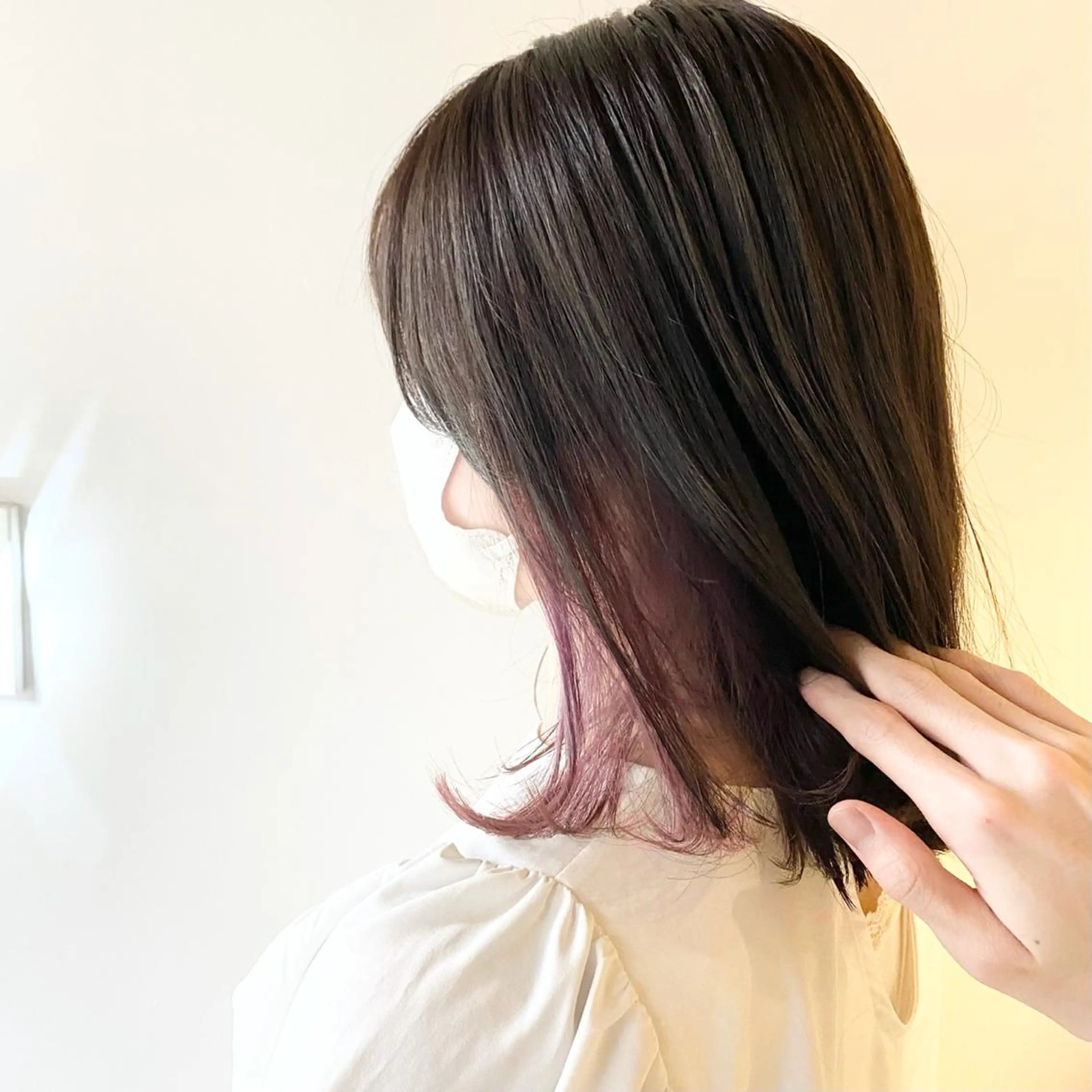 ミディアム カラー パーマ ヘアアレンジ 徳永 大樹のヘアスタイル