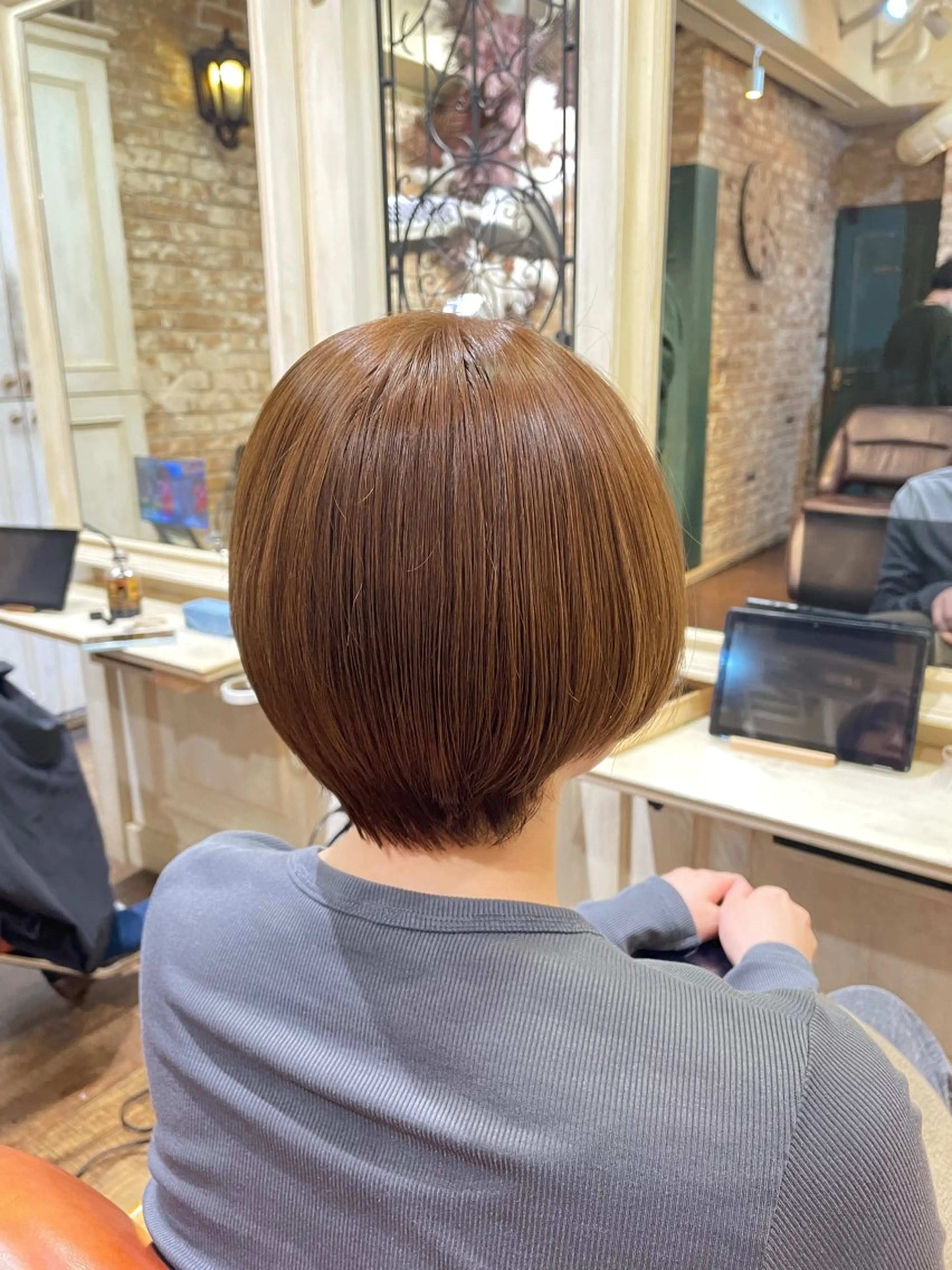 ショート カラー ブラウンカラー 💙かとう なお💙のヘアスタイル