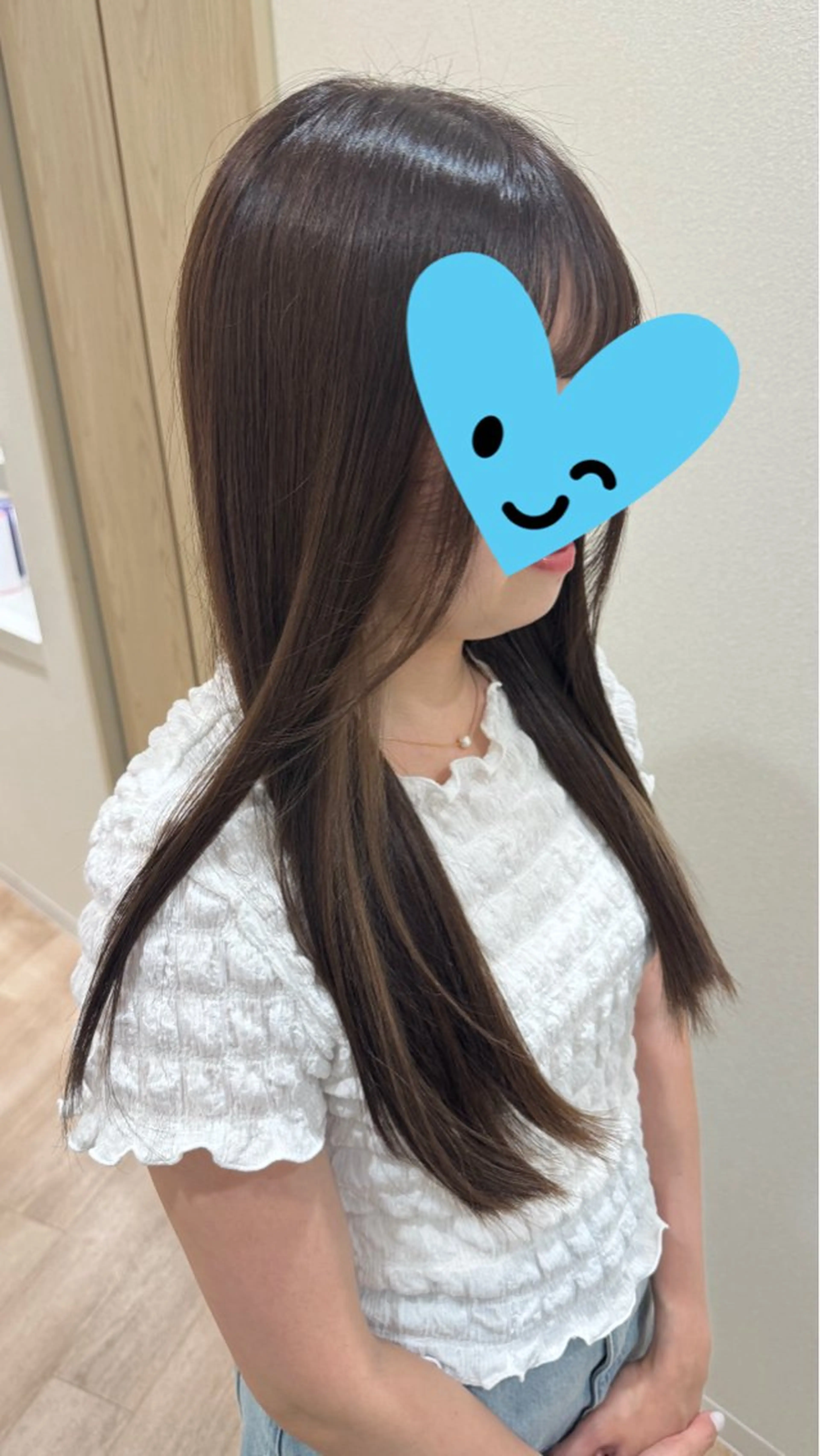 セミロング 縮毛矯正 トリートメント 丹野 圭太のヘアスタイル