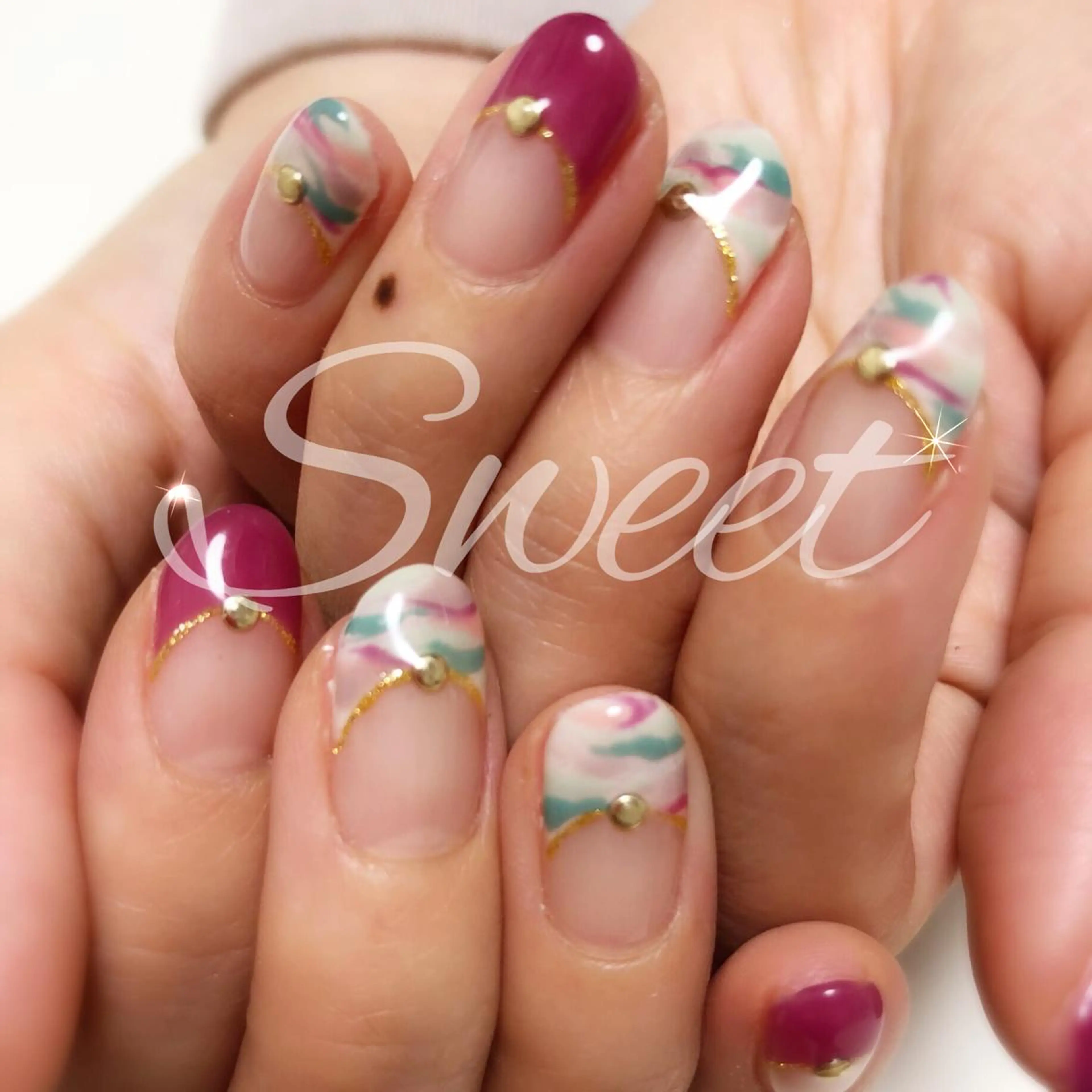 ネイル sweet 仲野陽子のネイルデザイン