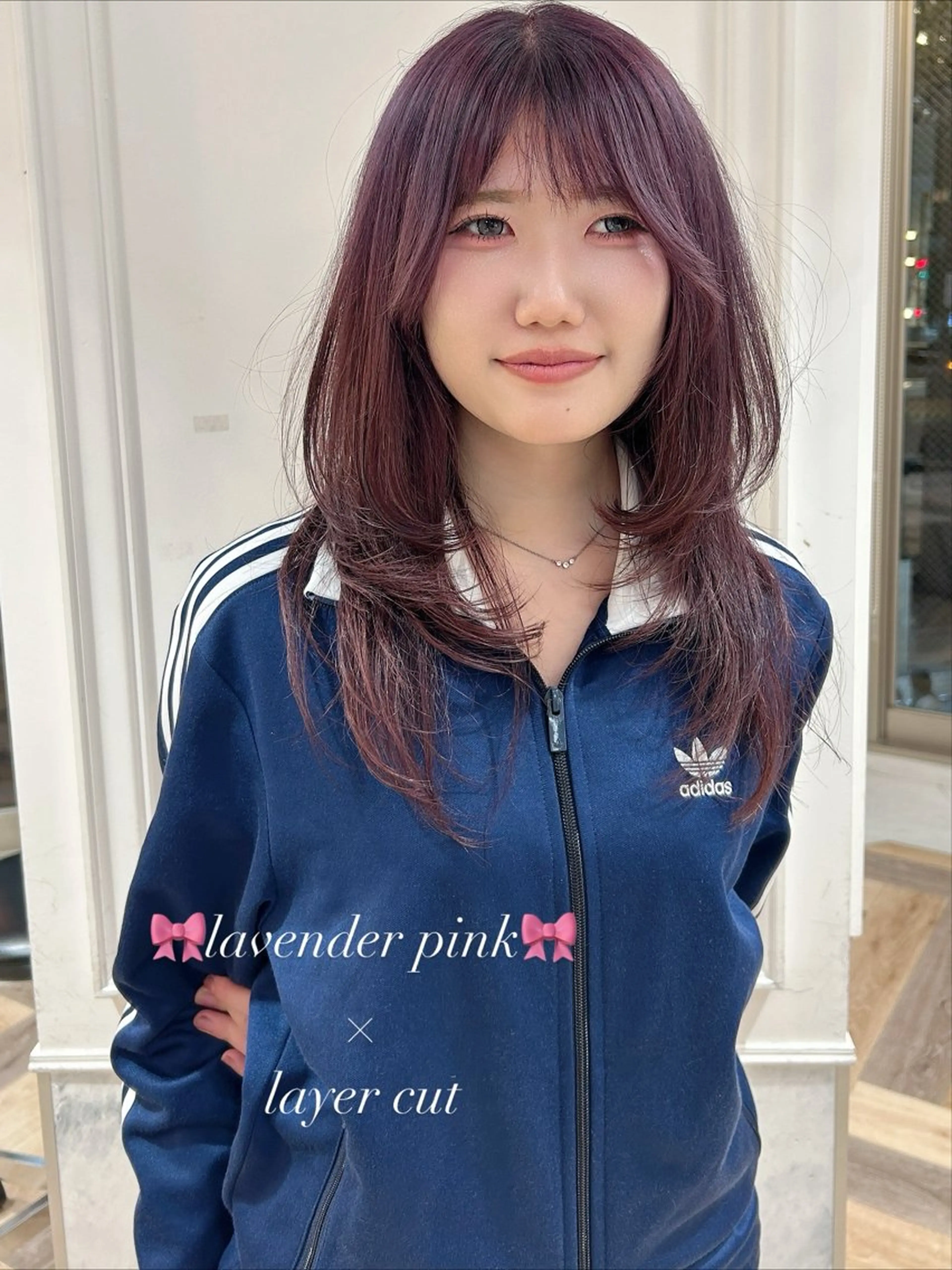 セミロング レイヤーカット ヘアーメイクウィル野田阪神店所属・Yuu/レイヤー/ ハイライト/髪質改善のヘアスタイル