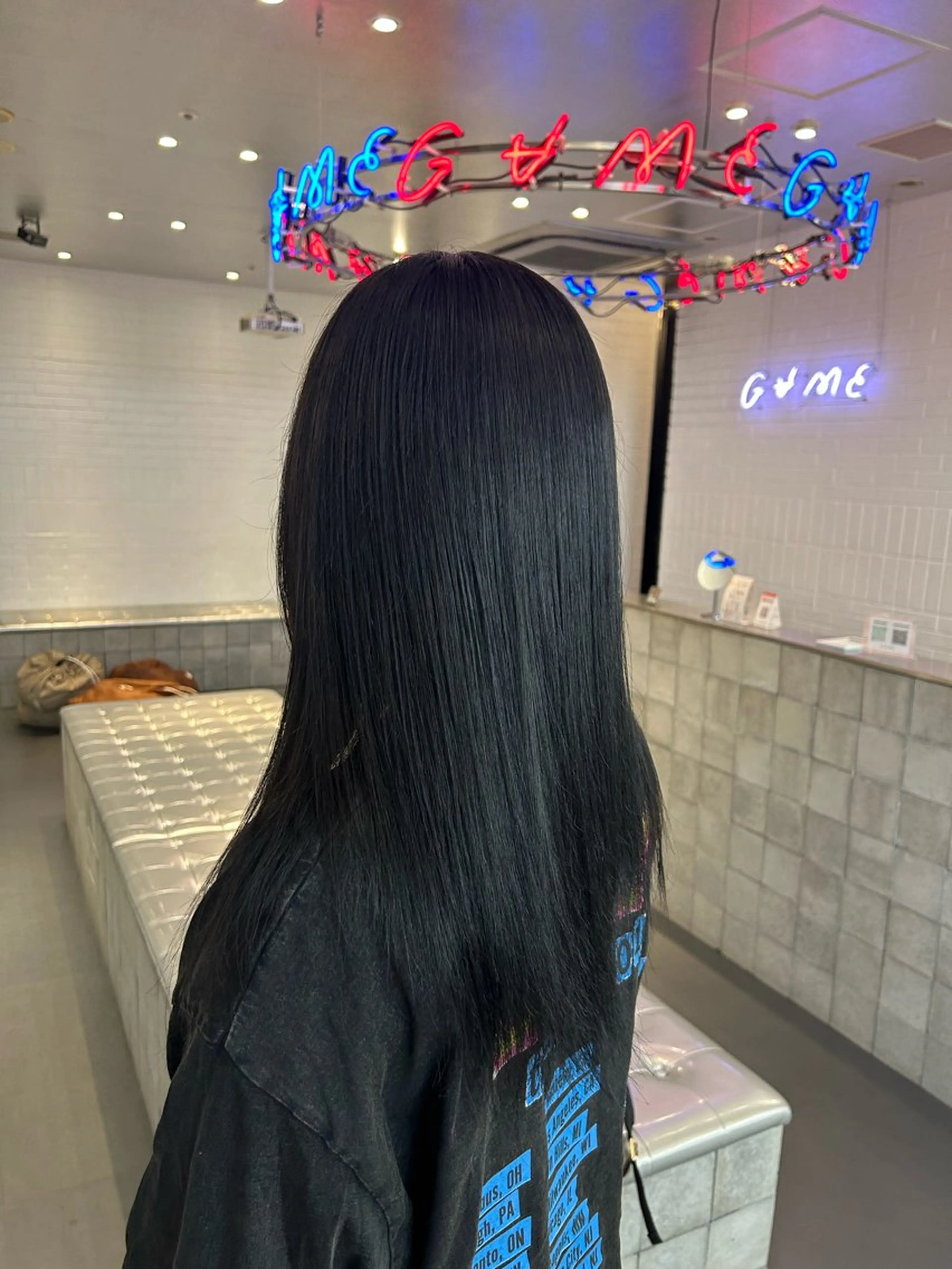 セミロング カラー ヘアアレンジ ヘアカラー GAME by AlanSmithee 原宿所属・🎀韓国ハイトーン saya🎀💜のヘアスタイル