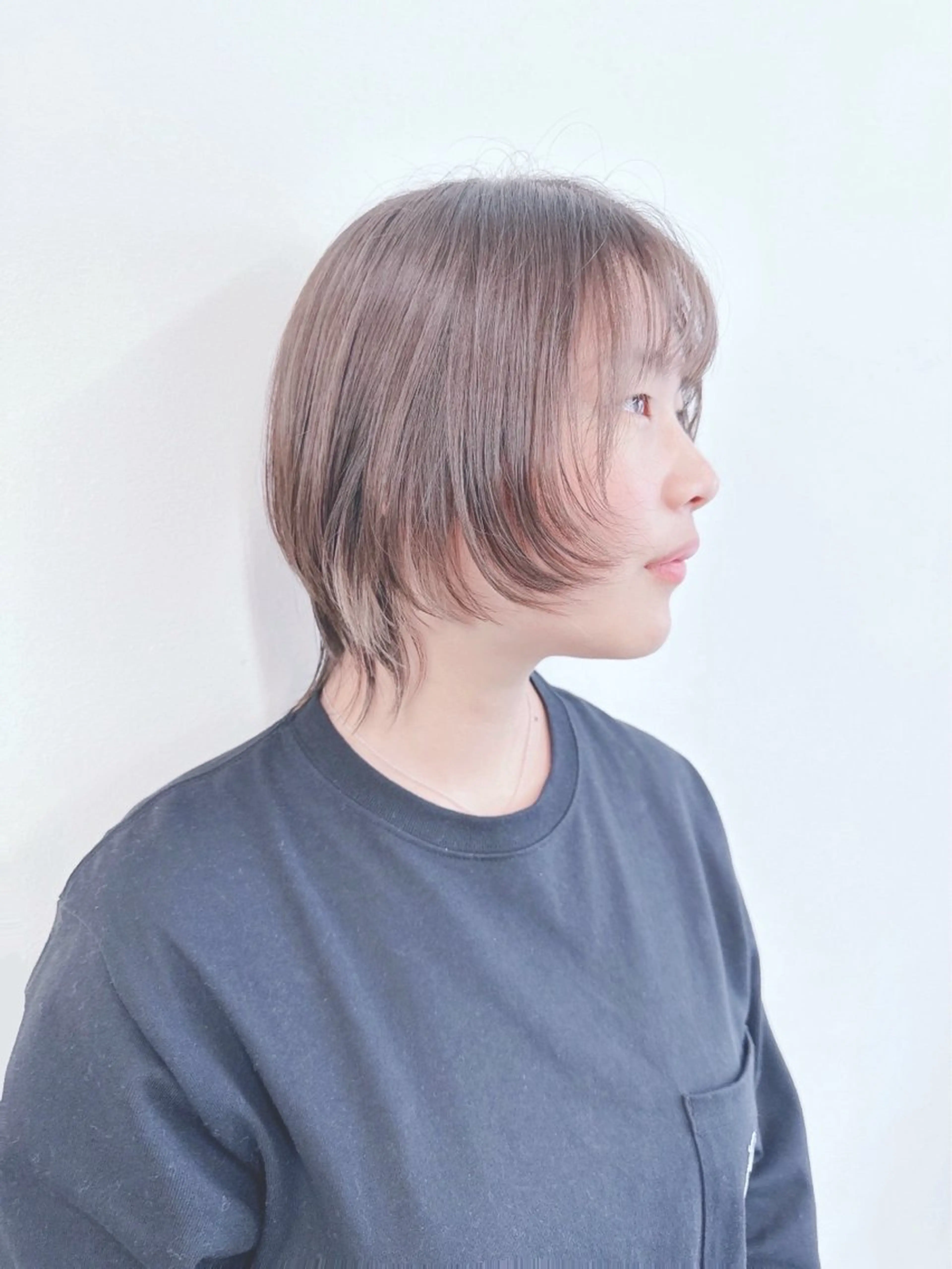 ミディアム カット トリートメント ヘッドスパ パーマボブ/丸みボブ /くせ毛/とういのヘアスタイル