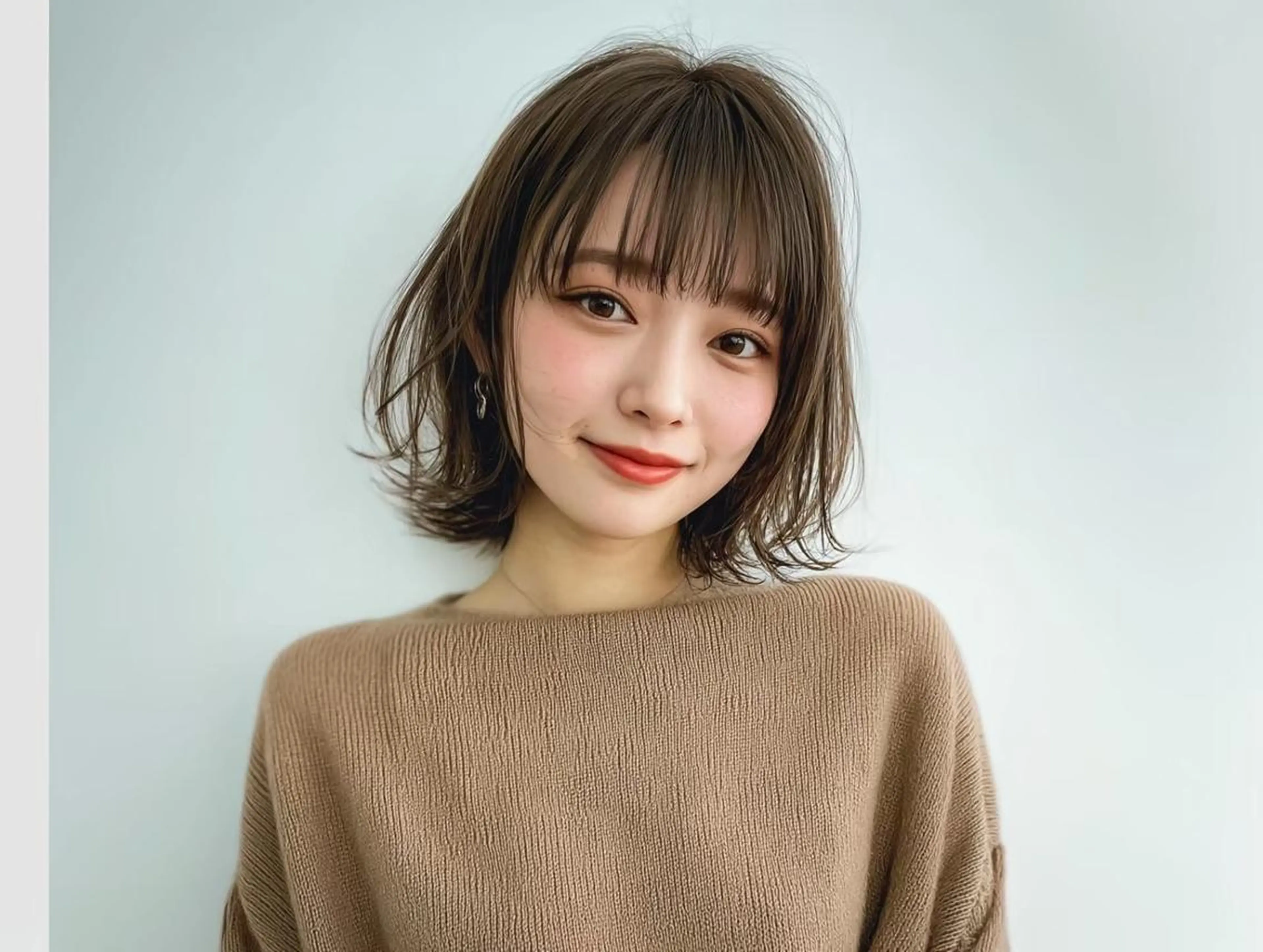 ミディアム カットモデル募集中✨ 津川里緒✨️のヘアスタイル