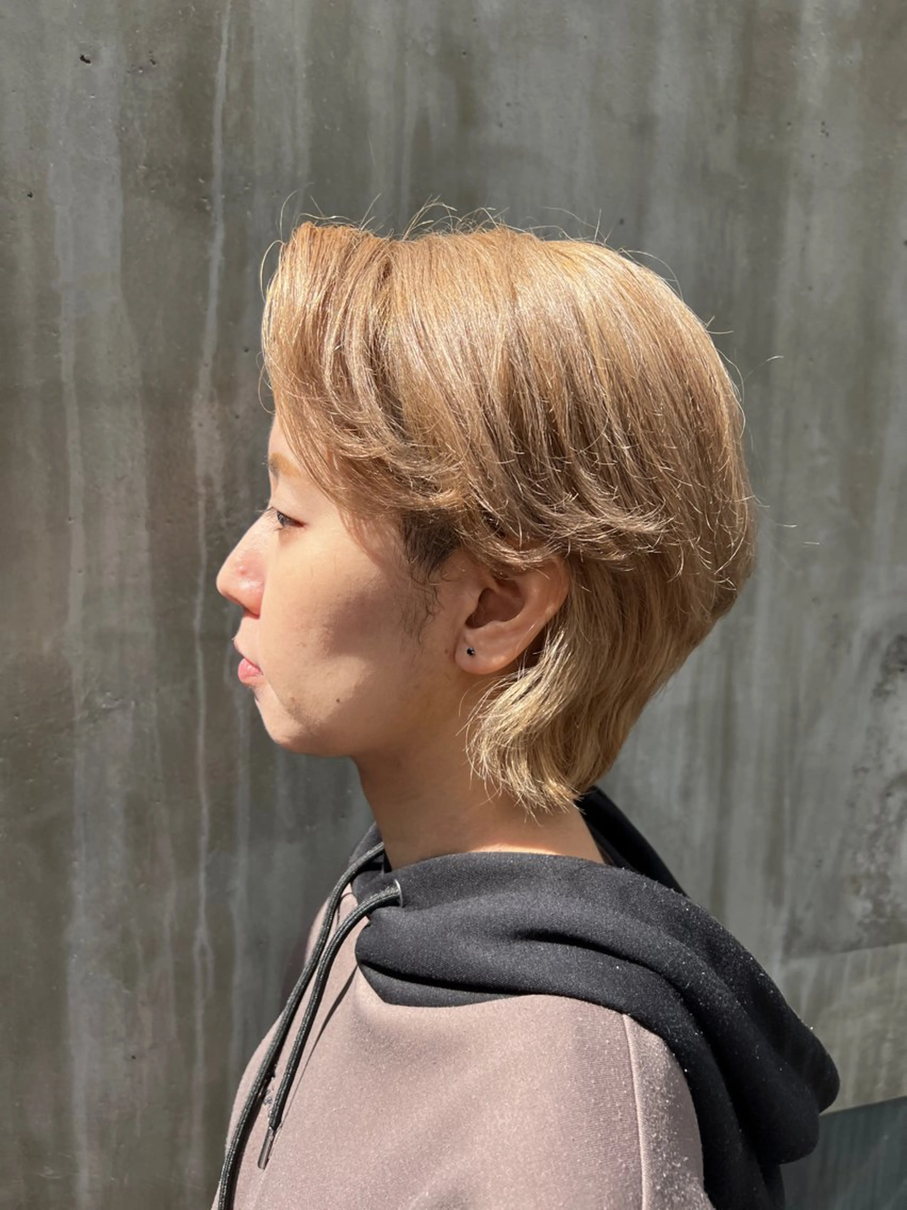 ショート カラー ベージュカラー ショートヘア ウルフカット 🍇おぐら めぐみ🍇のヘアスタイル