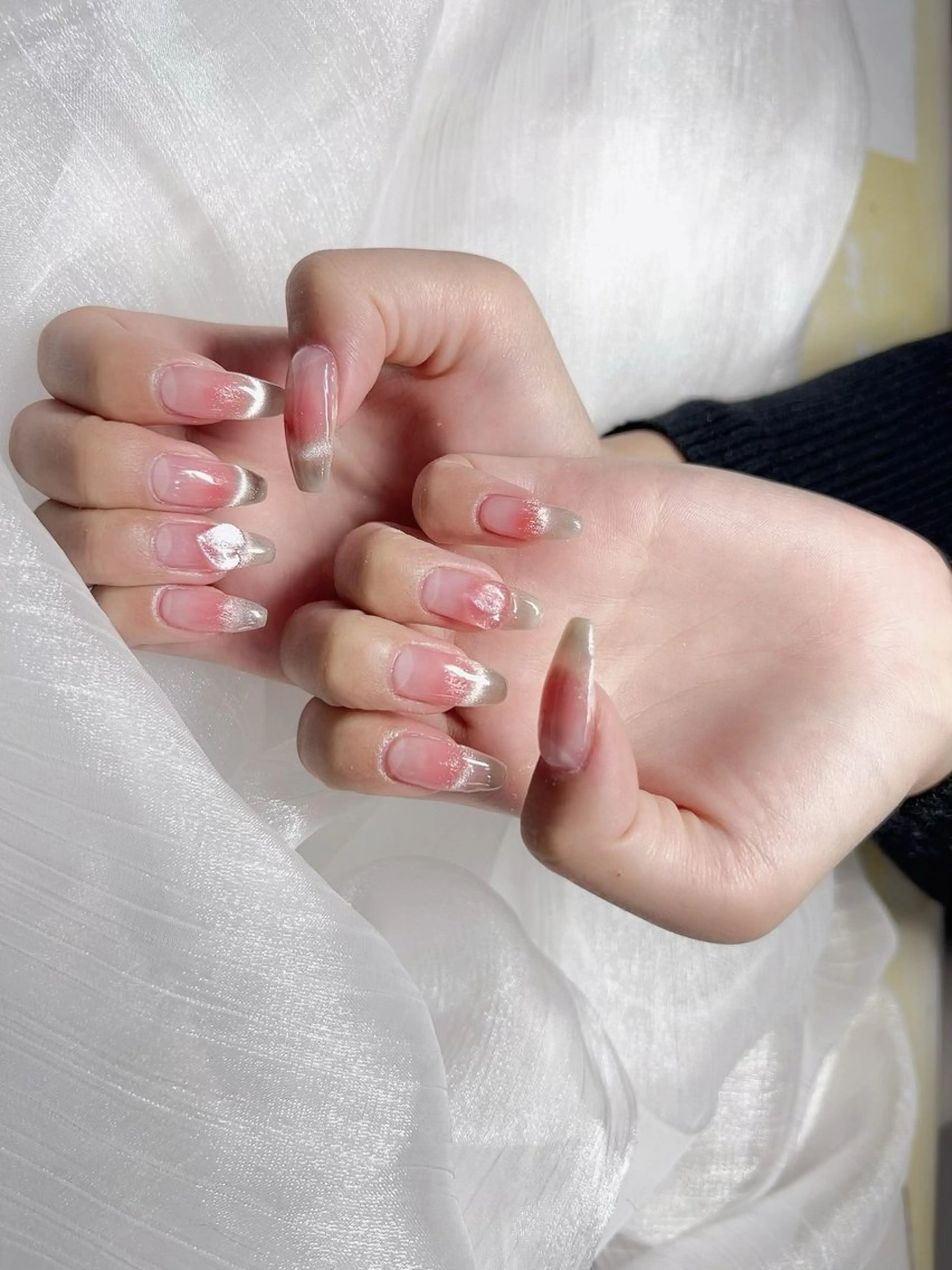 ロング Dione Nail 長さだし モデル募集のネイルデザイン