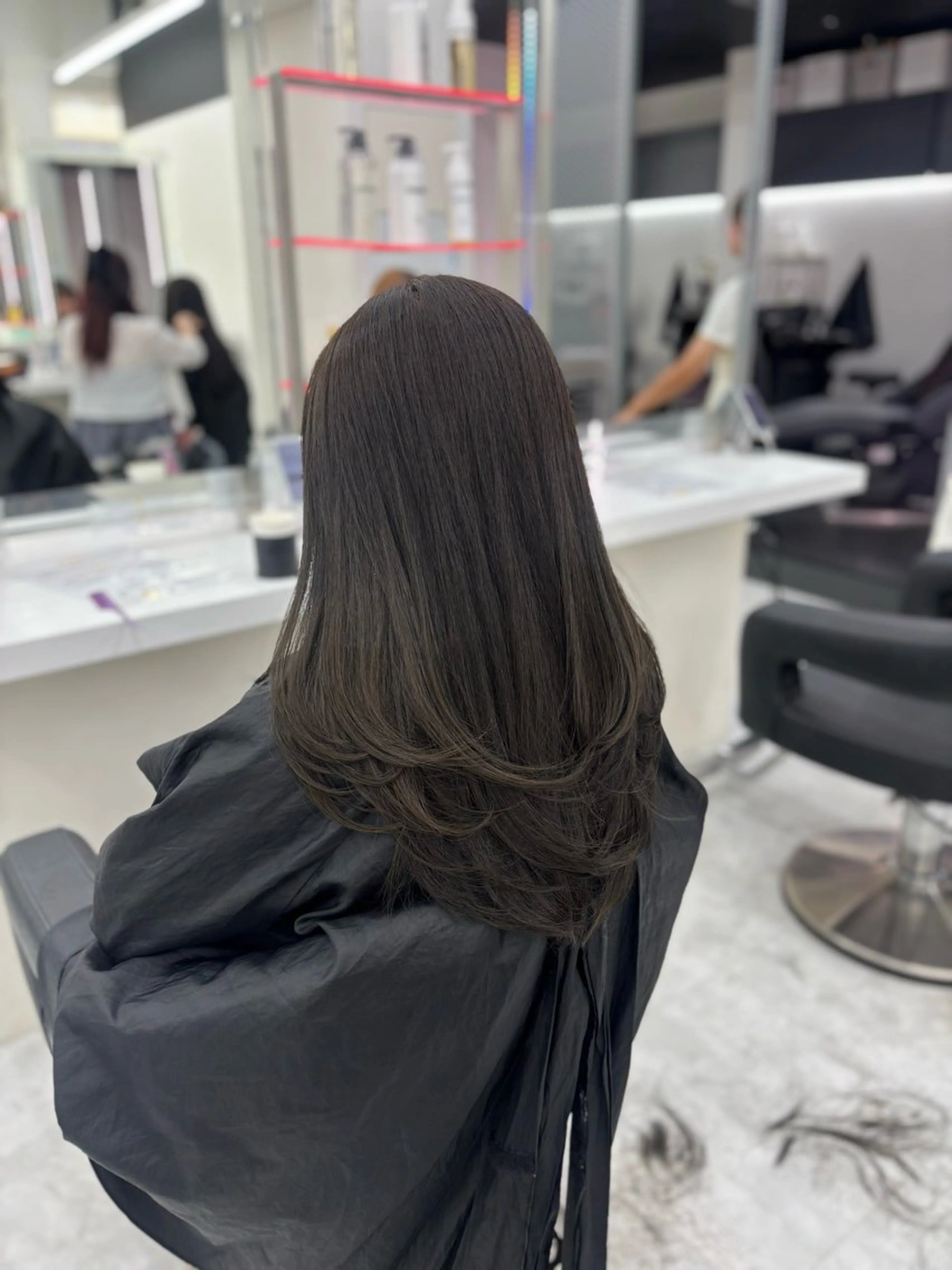 ロング カラー カット ヘアカラー 🤍レイヤー/顔周り 暖色hirari🤍のヘアスタイル