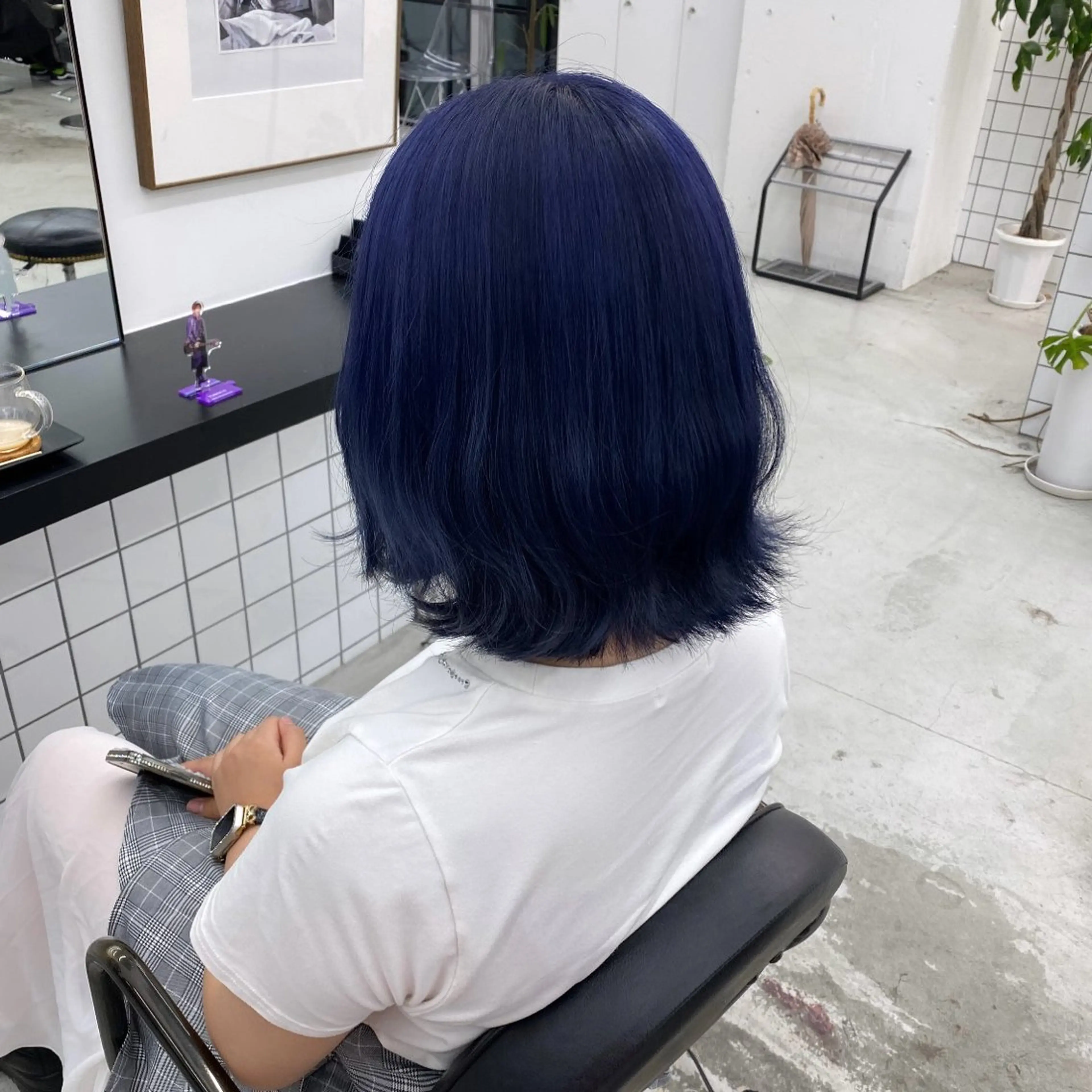 ミディアム カラー ブリーチ ブルーカラー JILL🌟 せいゆのヘアスタイル