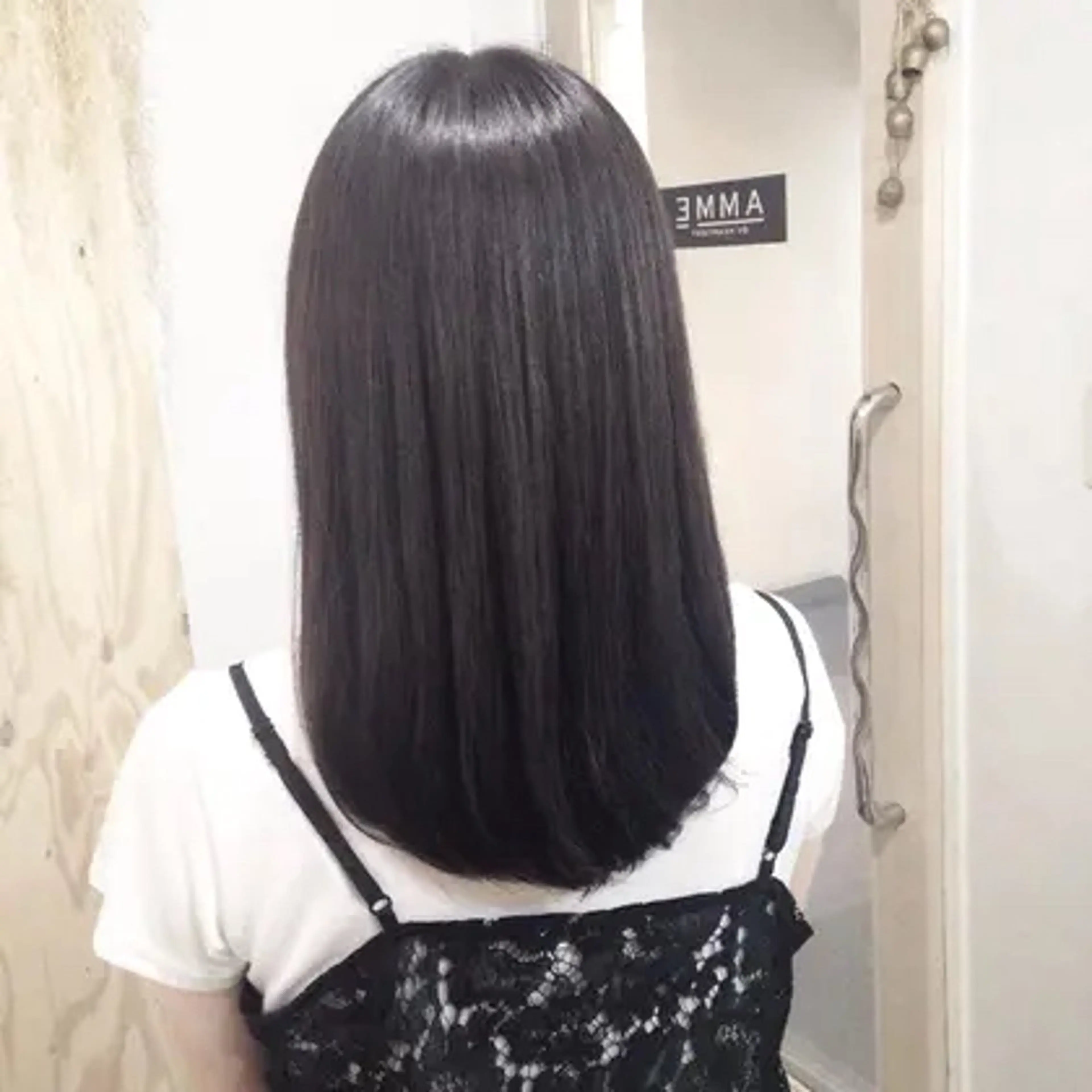 ミディアム 縮毛矯正 艶感と髪質改善 sotaのヘアスタイル