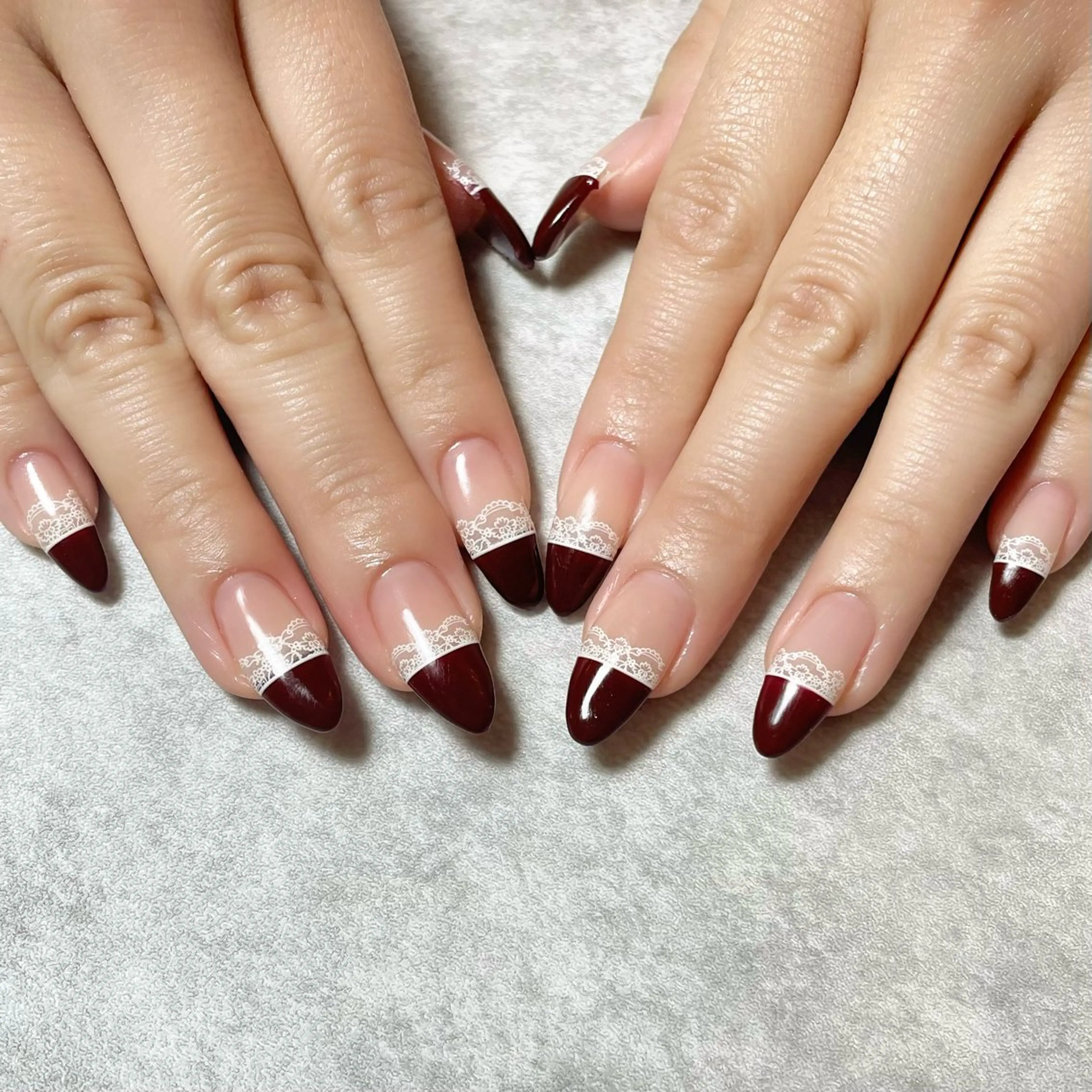 ネイル レース 持ち込み ハンドネイル total salon fu-a'[フーア]所属・佐藤 芽衣のネイルデザイン