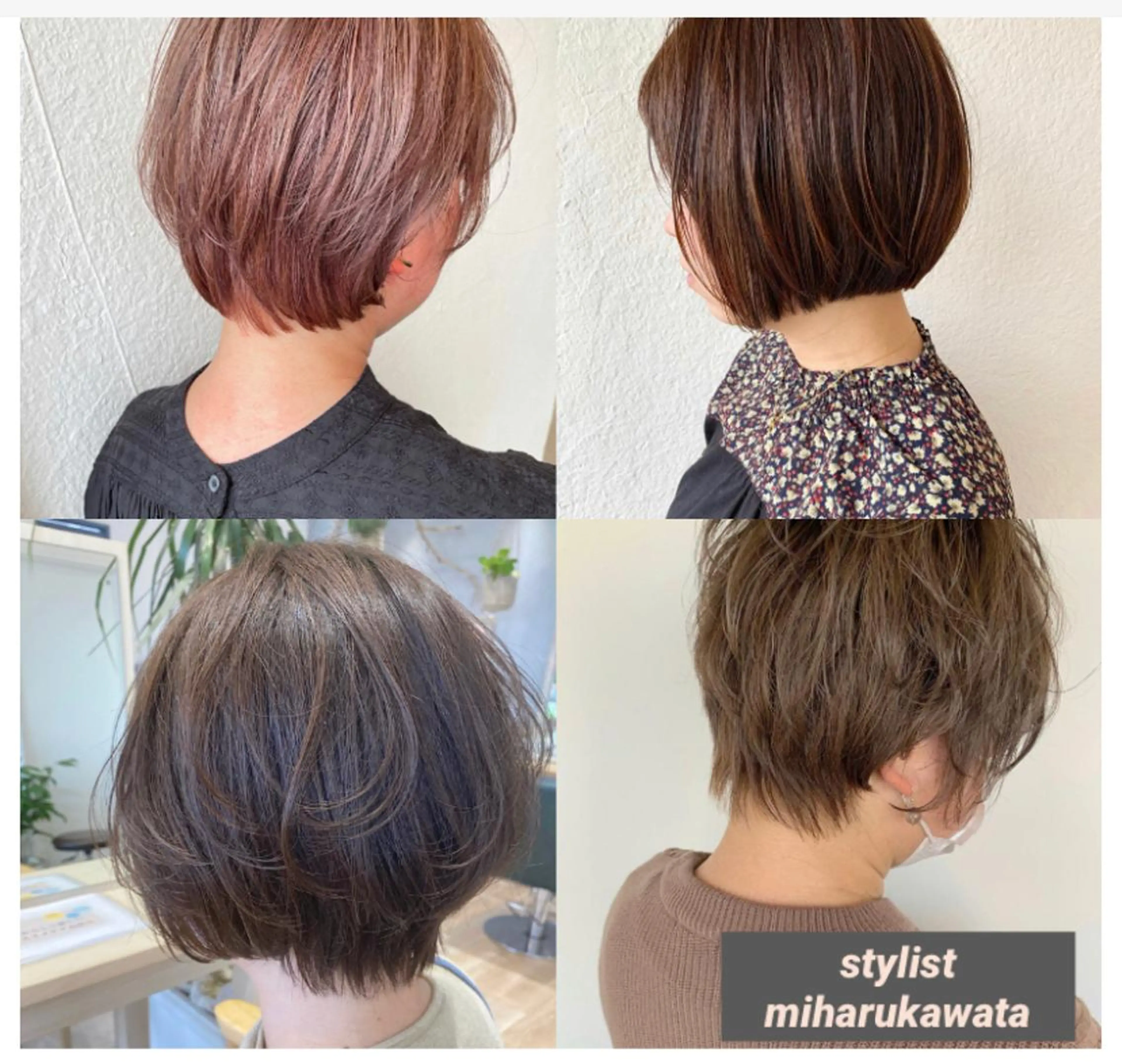 ショート カット ヘアカラー 河田 海陽のヘアスタイル