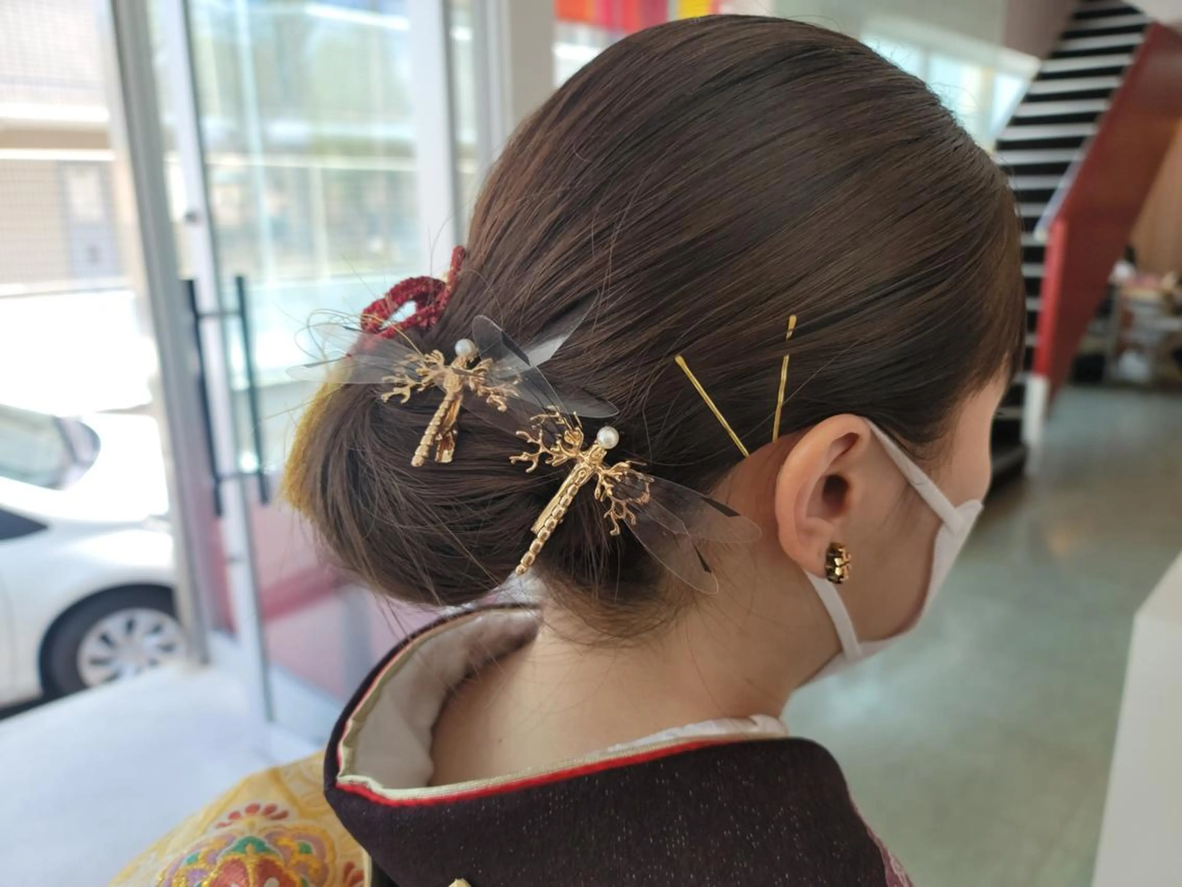 ミディアム ヘアアレンジ 結婚式・ブライダル ヘアセット 鈴木 翠のヘアスタイル